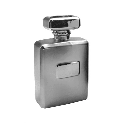 Tilly Silver Perfume Bottle Decorative Vase - Image 2
