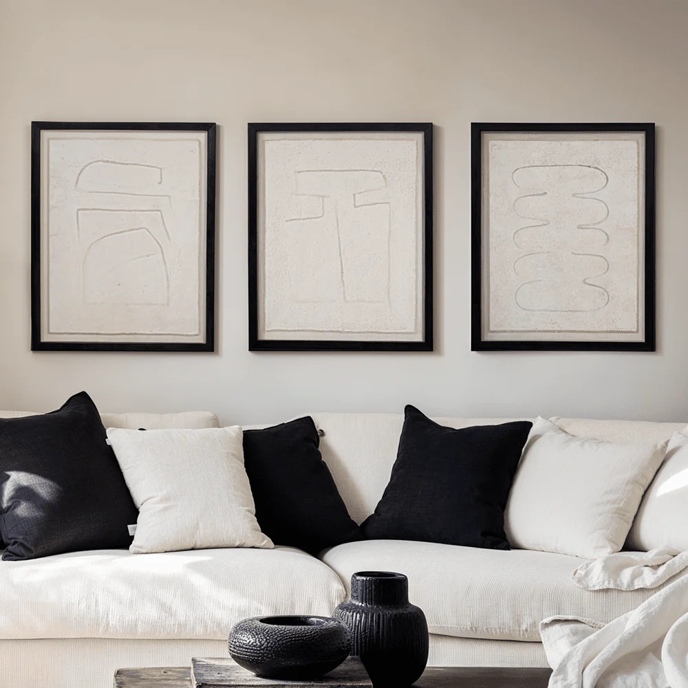 Tresor Monochrome Textured Abstract Wall Art - III - Image 2
