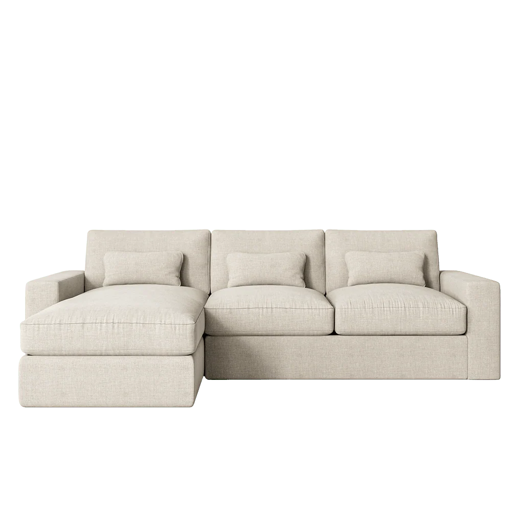 Tribeca Ash Greige Medium Left Hand Facing Chaise End Sofa - Image 2