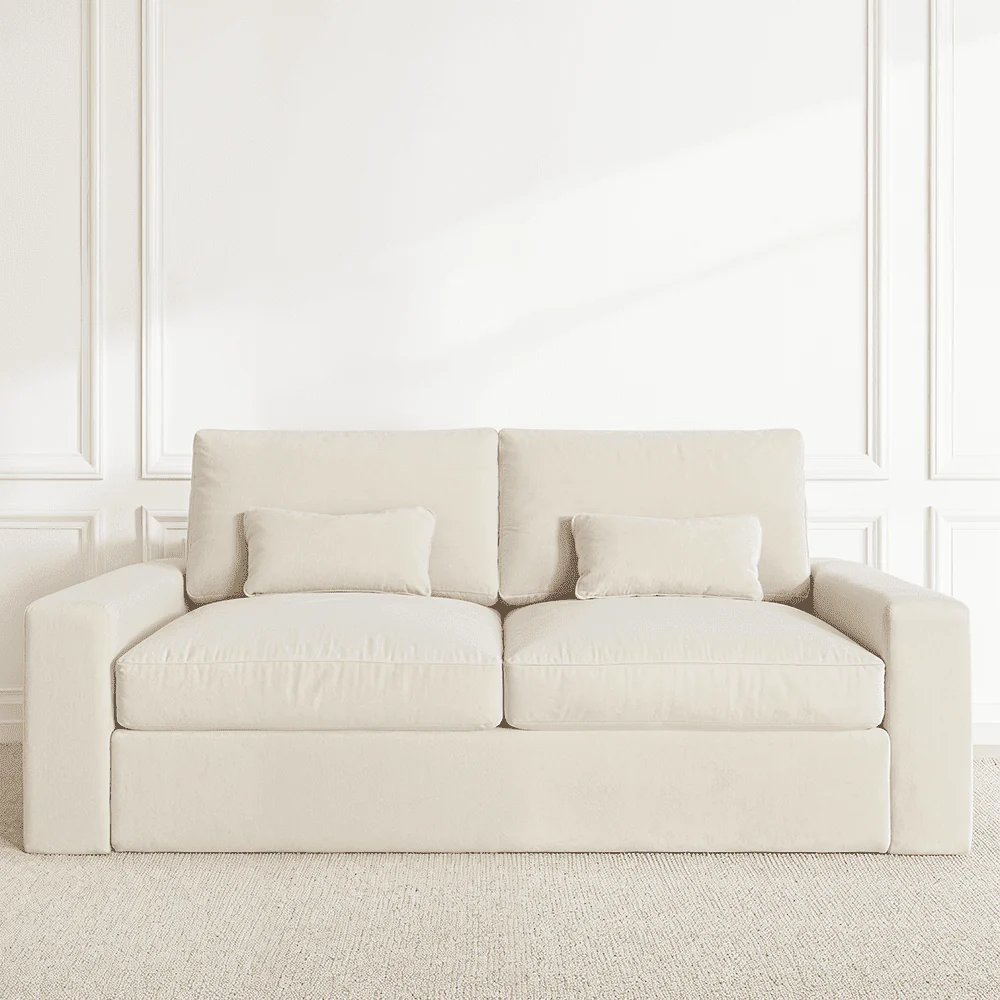 Tribeca Cream Velvet Sofa Range - Image 6