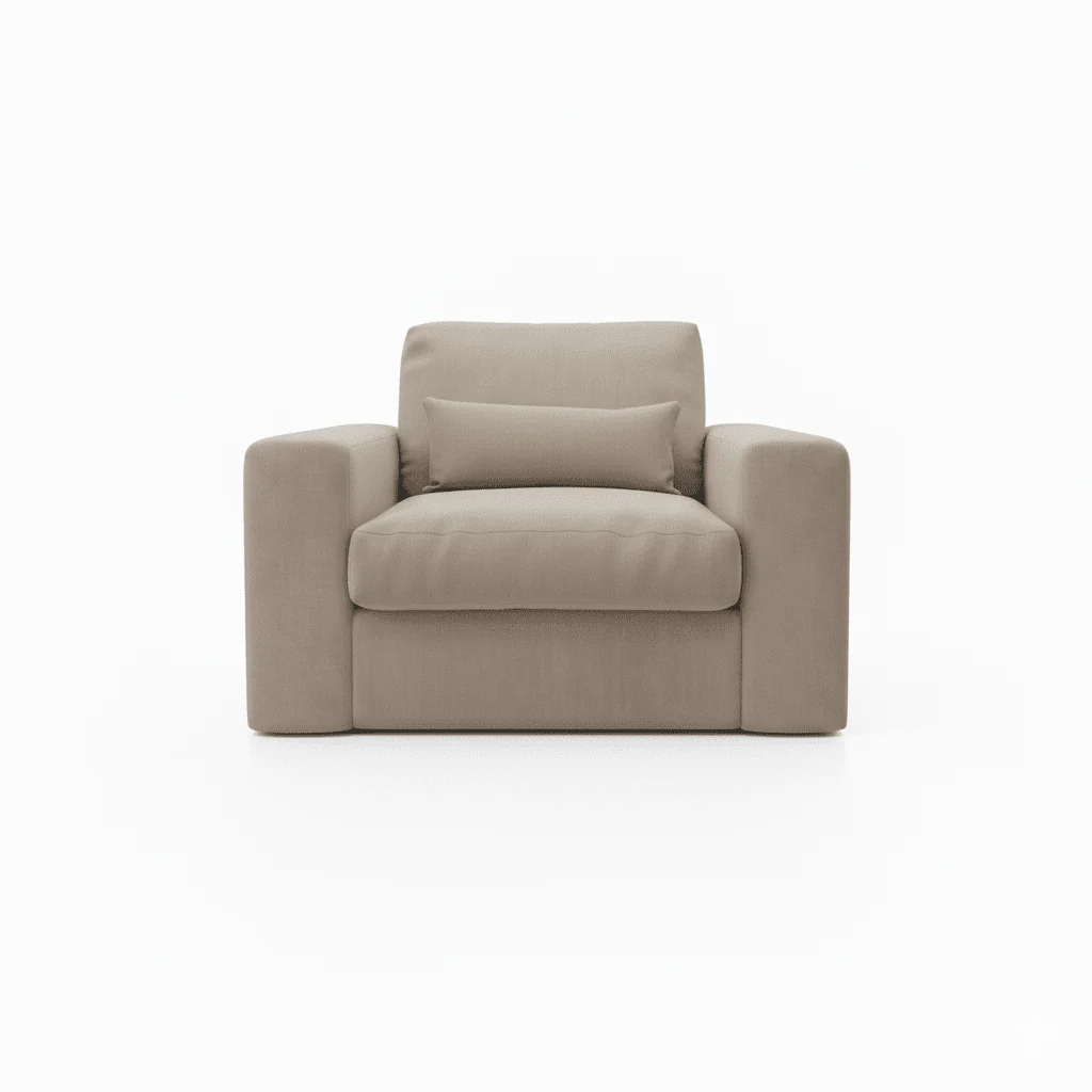 Tribeca Mink Velvet Love Seat - Image 4