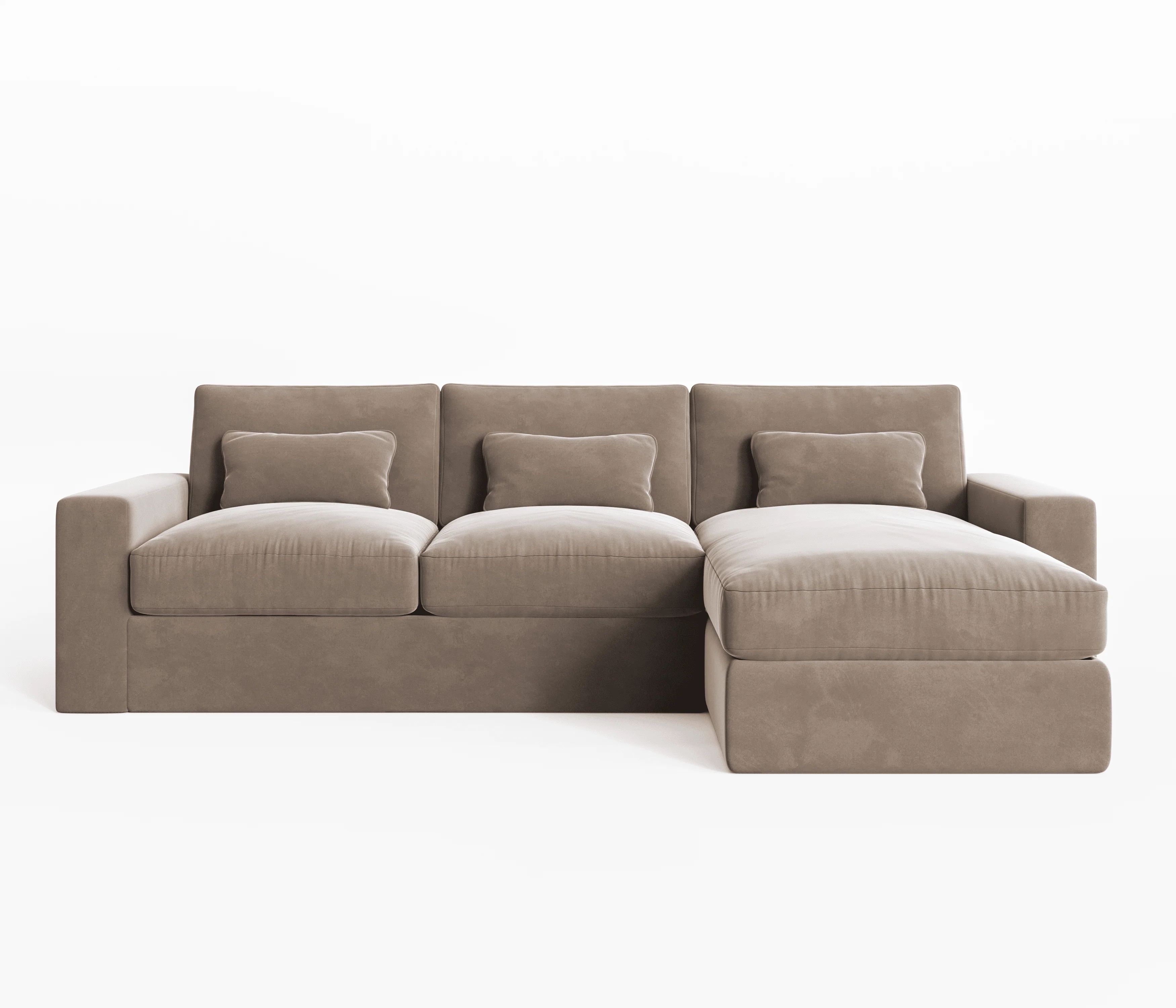 Tribeca Mink Velvet Sofa Range - Image 3