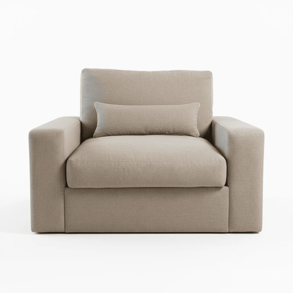 Tribeca Warm Grey Love Seat - Image 5