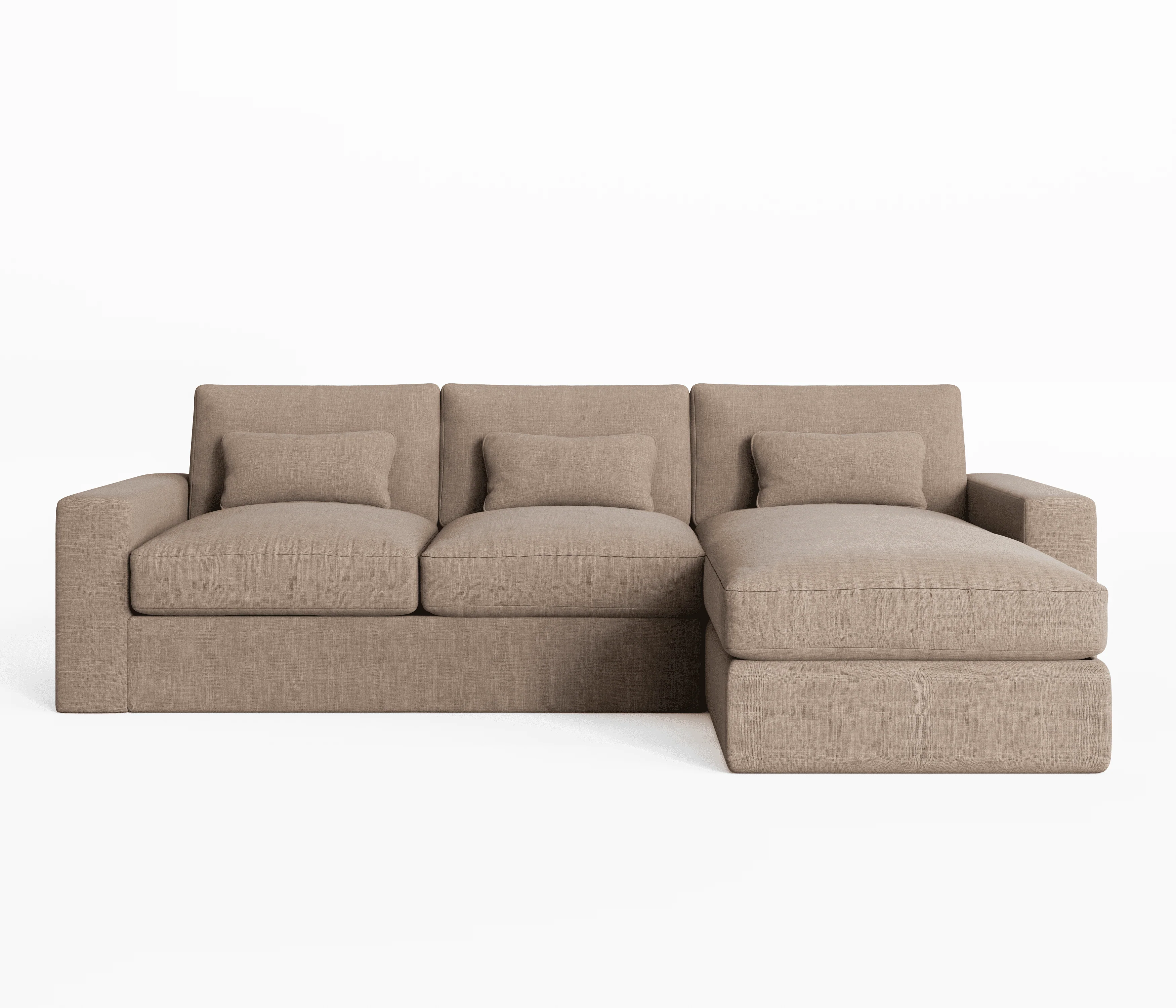 Tribeca Warm Grey Medium Right Hand Facing Chaise End Sofa - Image 2