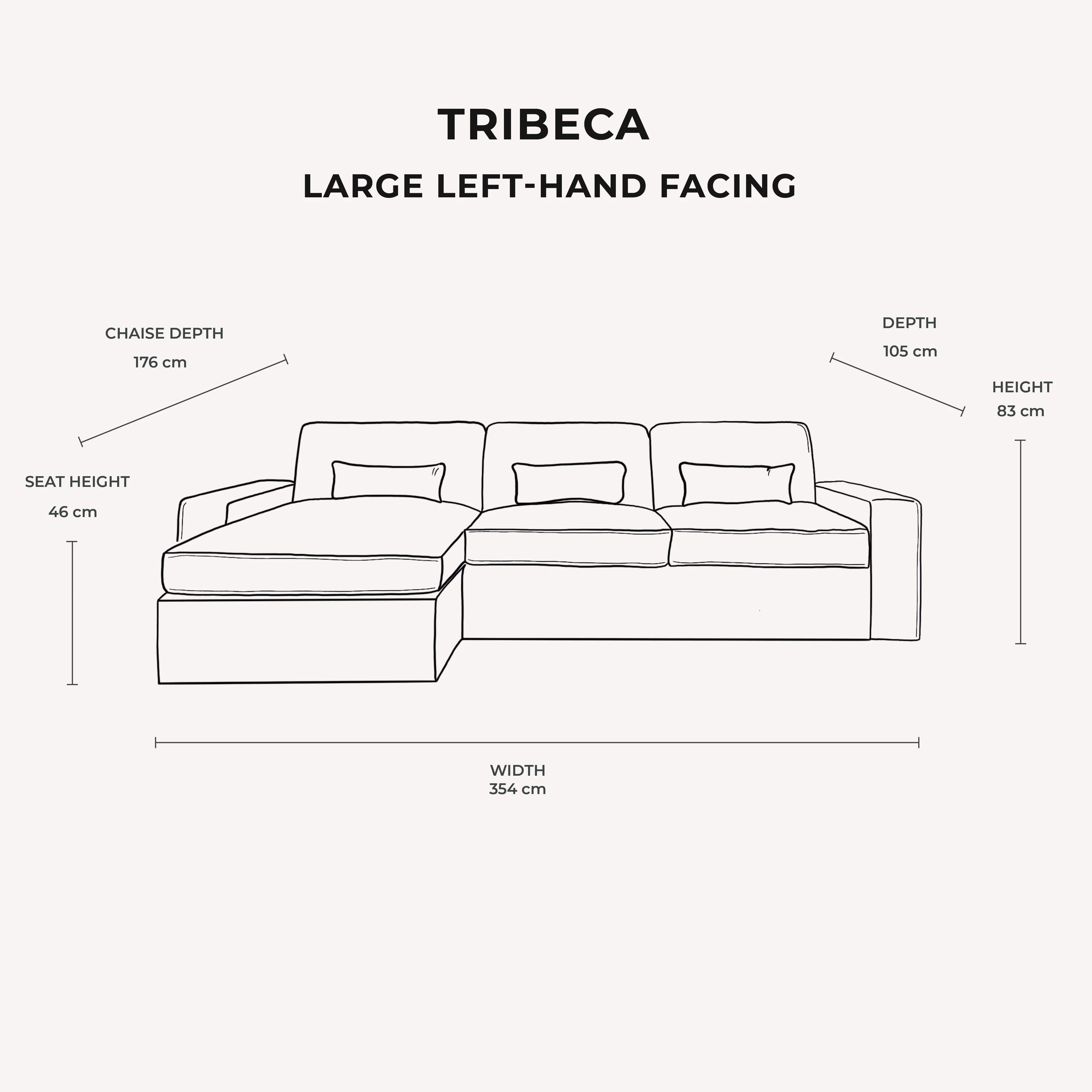 Tribeca Warm Grey Sofa Range - Image 19