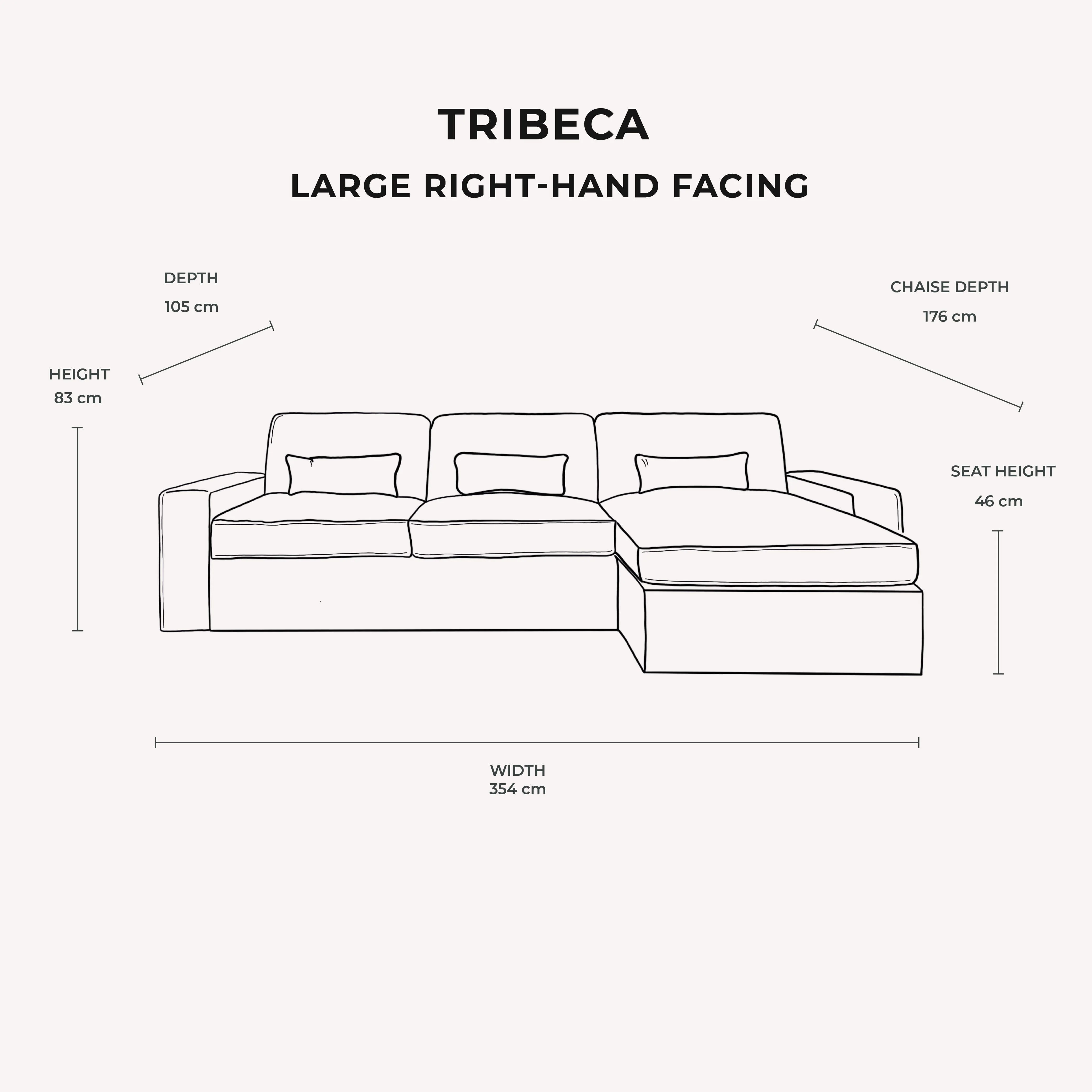 Tribeca Warm Grey Sofa Range - Image 20