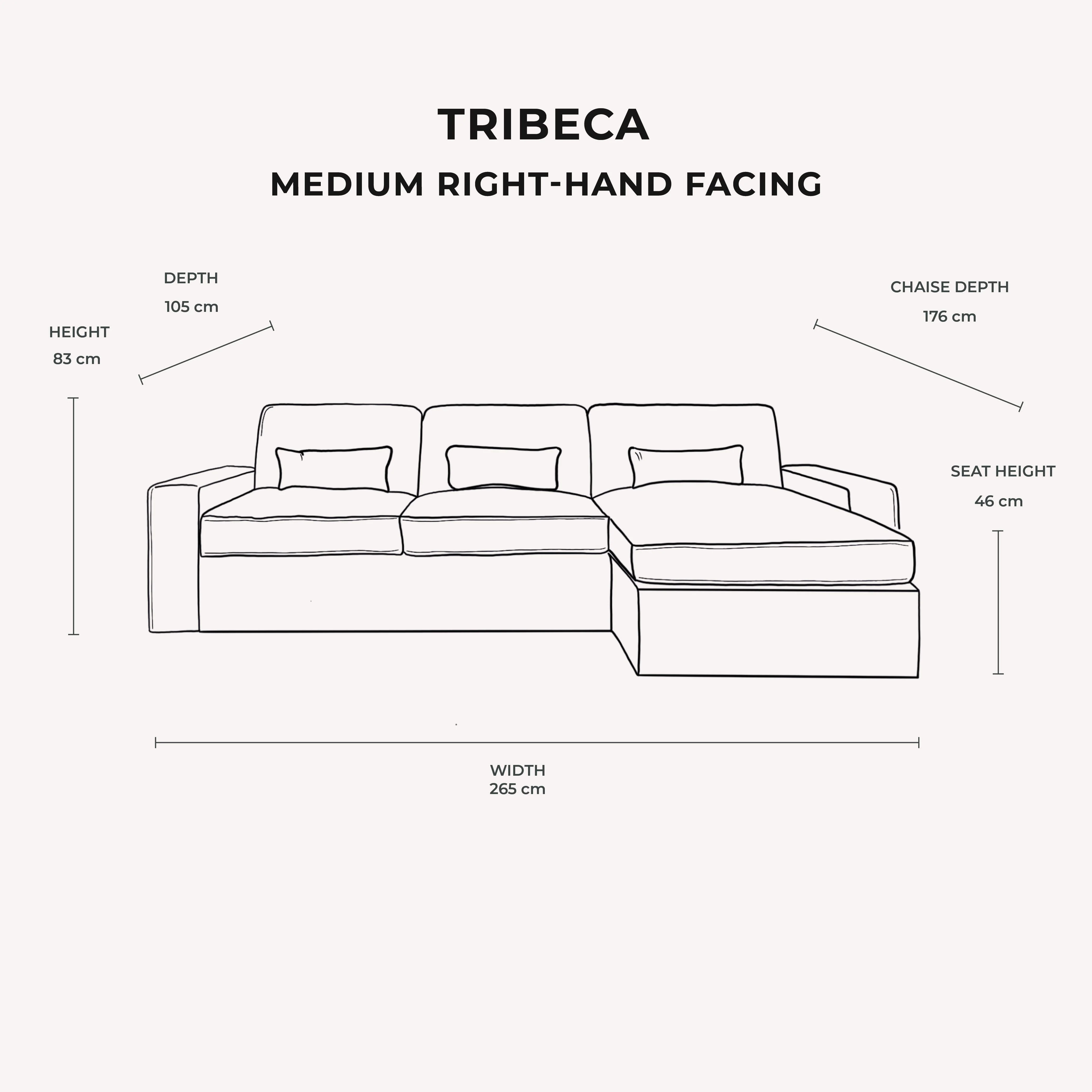 Tribeca Warm Grey Sofa Range - Image 25