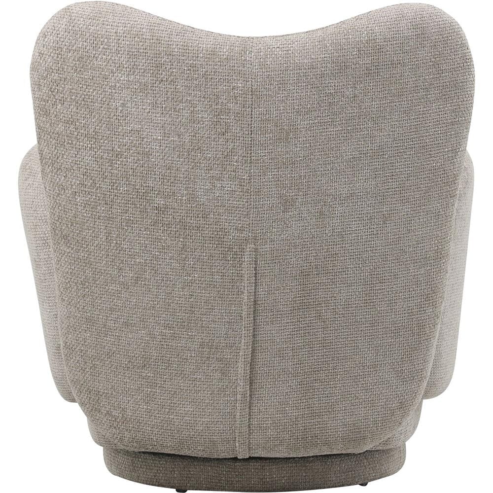 Valetta Mink Textured Swivel Accent Chair - Image 4