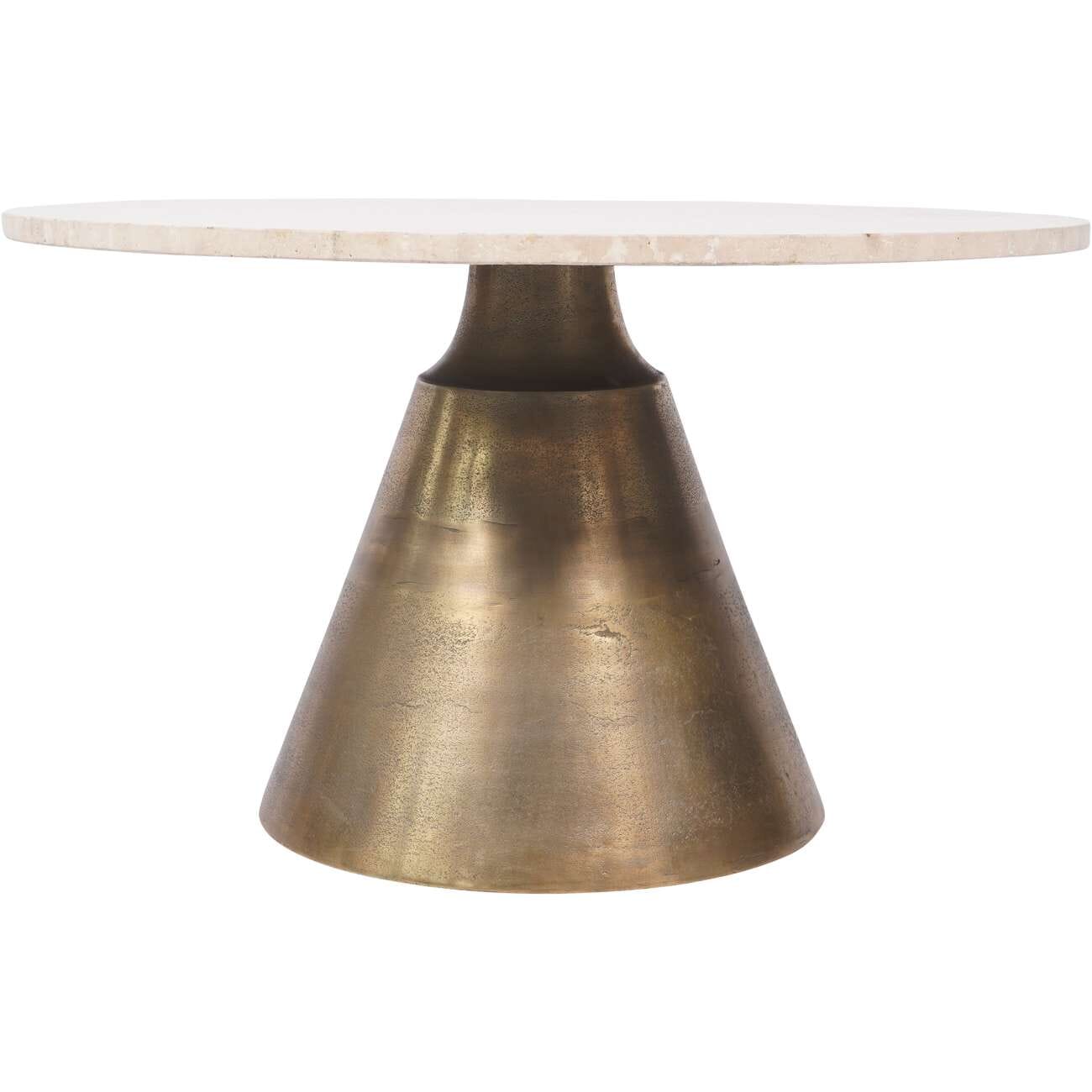 Valiona Large Gold & Marble Coffee Table - Image 2
