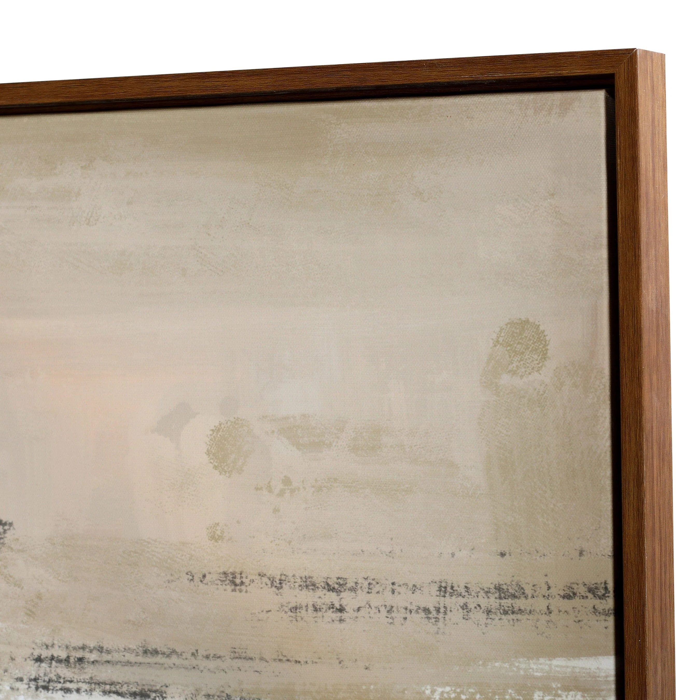 Vannes Large Taupe & Black Abstract Framed Wall Art - Image 4