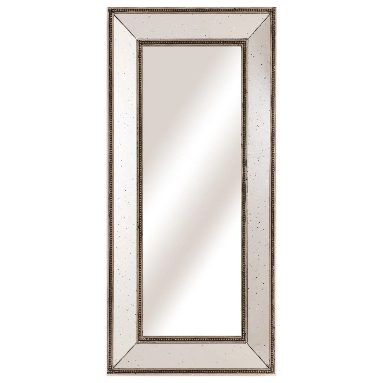 Vanosa Bronze Beaded Antique Effect Wall Mirror - Image 2