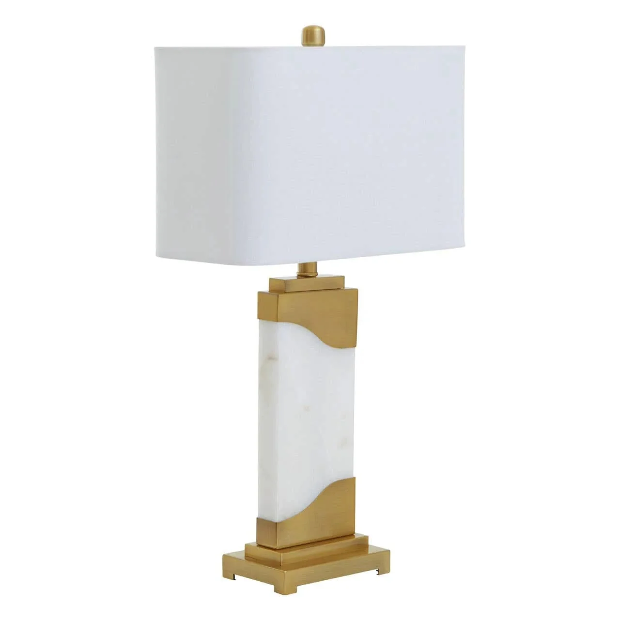 Varenna White Marble & Gold Table Lamp - Image 3