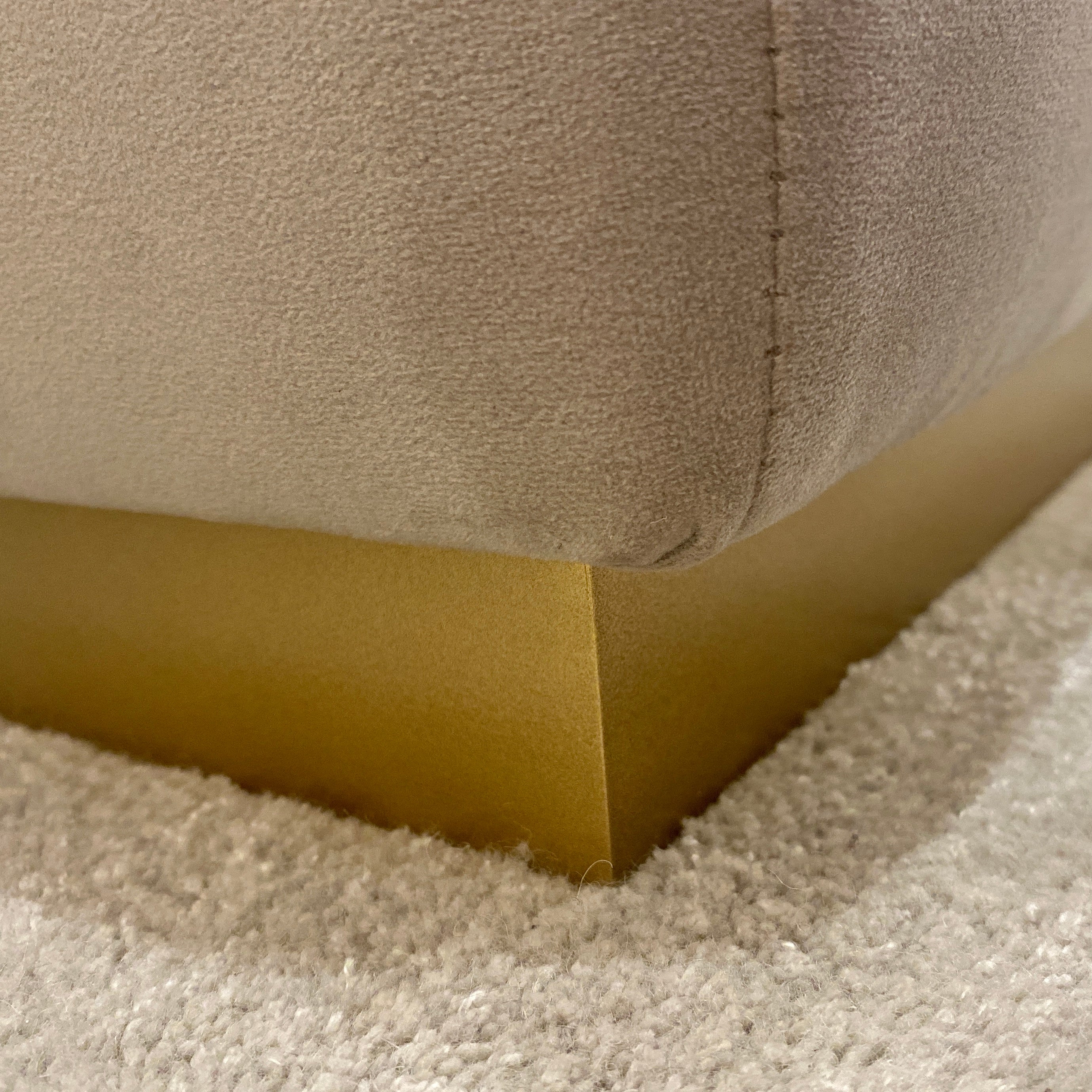 Venus Mink & Gold Premium Upholstered Bench - Image 7
