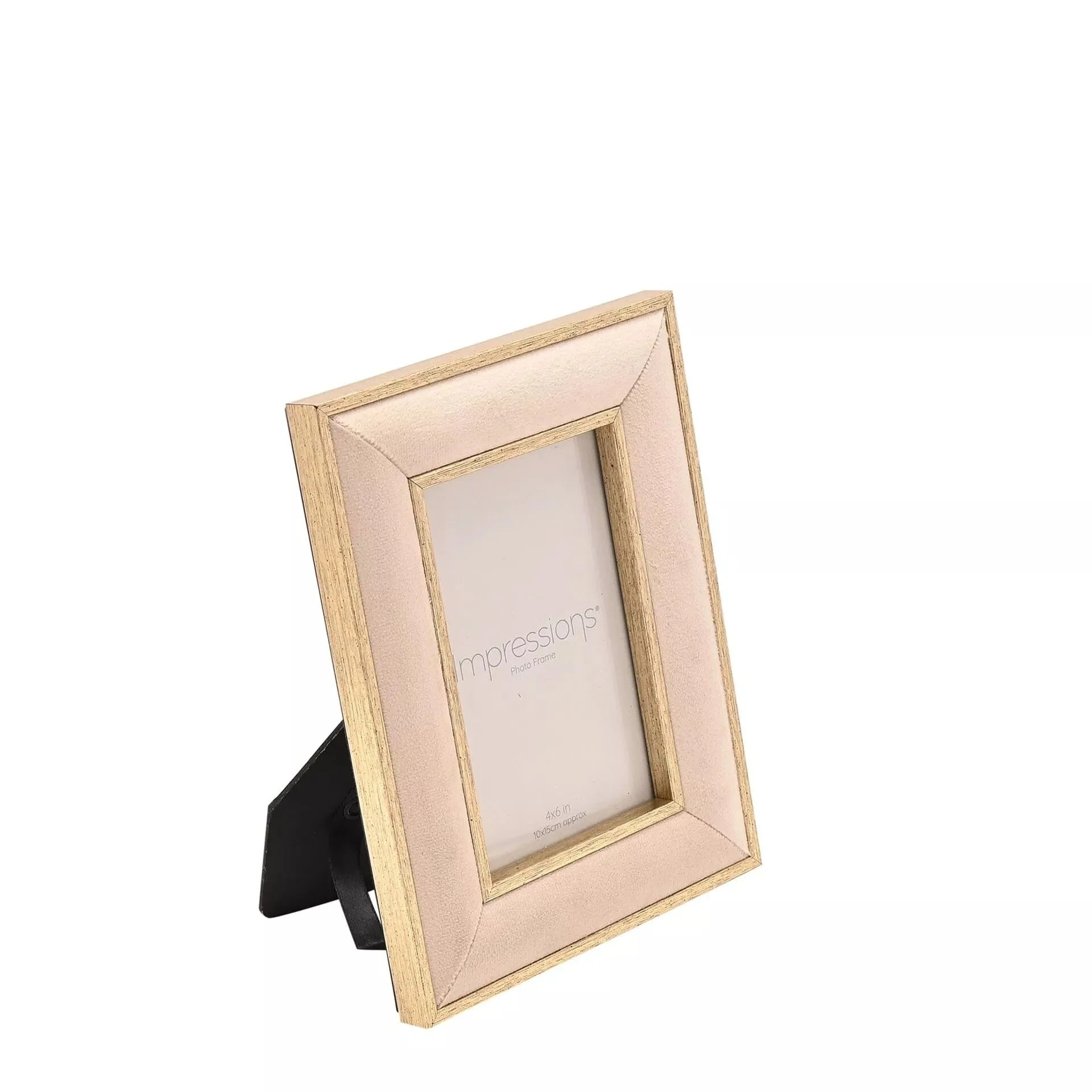 Vianne Cream Velvet & Gold Photo Frame - 4x6" - Image 3