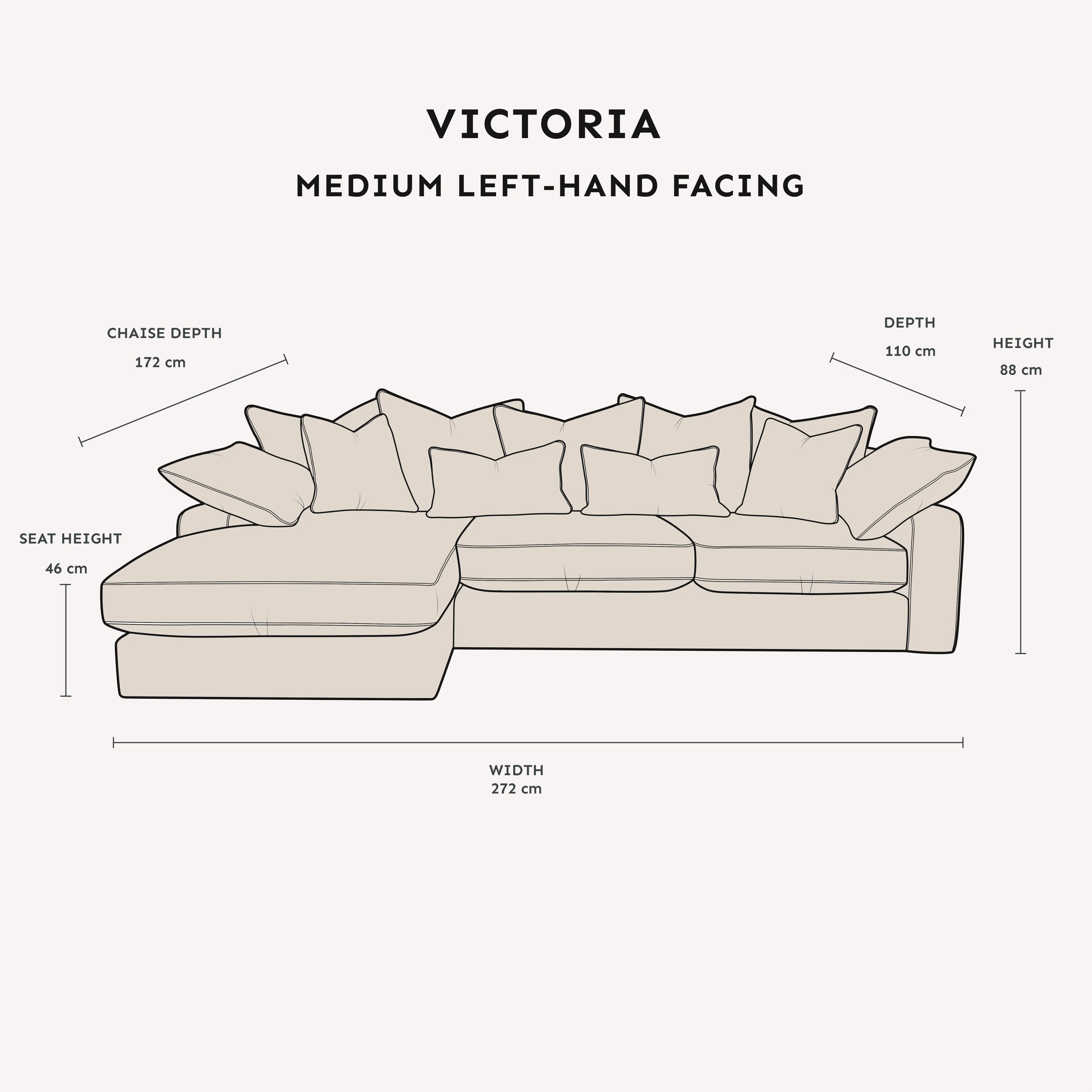 Victoria Cream Velvet Pillow Back Sofa Range - Image 16