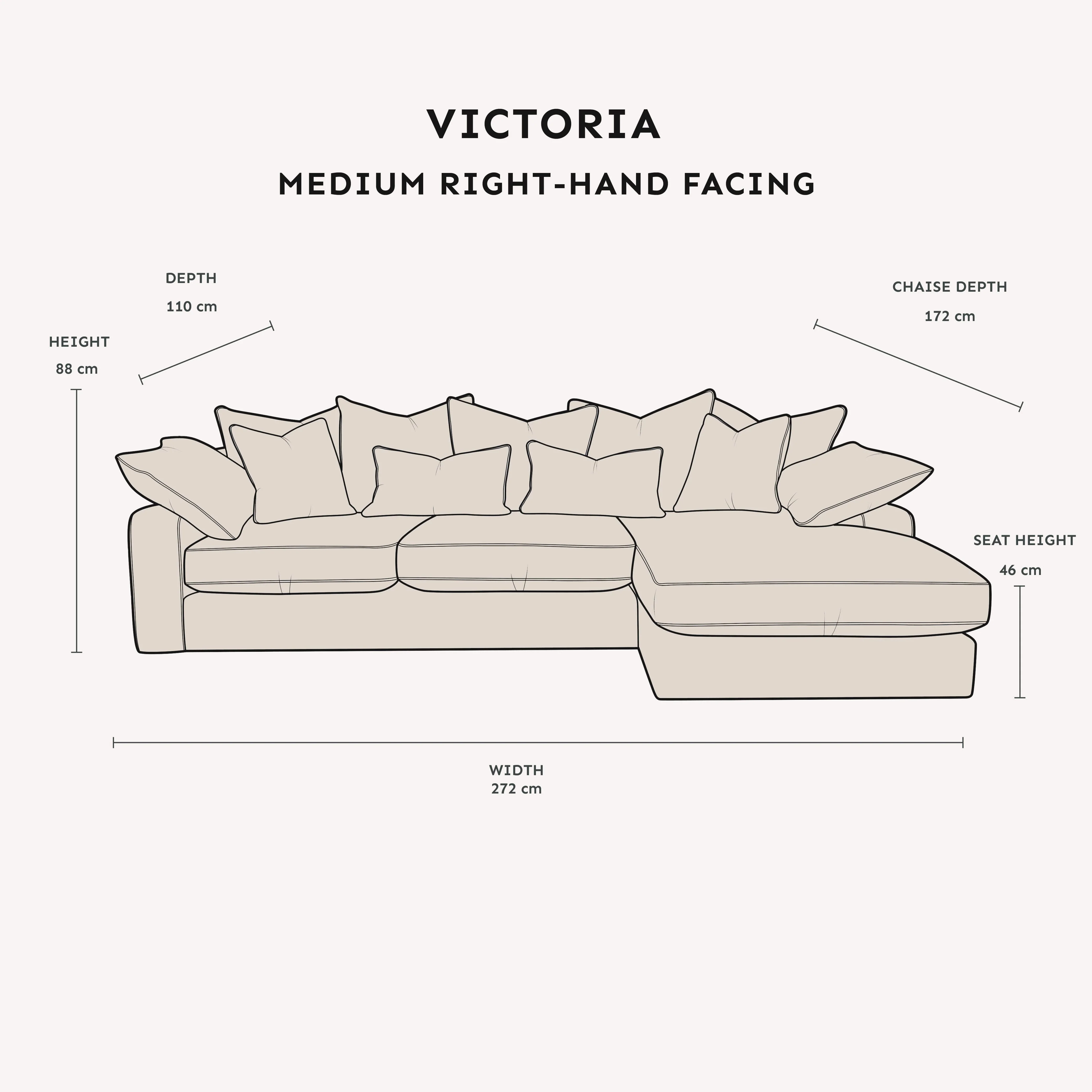 Victoria Cream Velvet Pillow Back Sofa Range - Image 17
