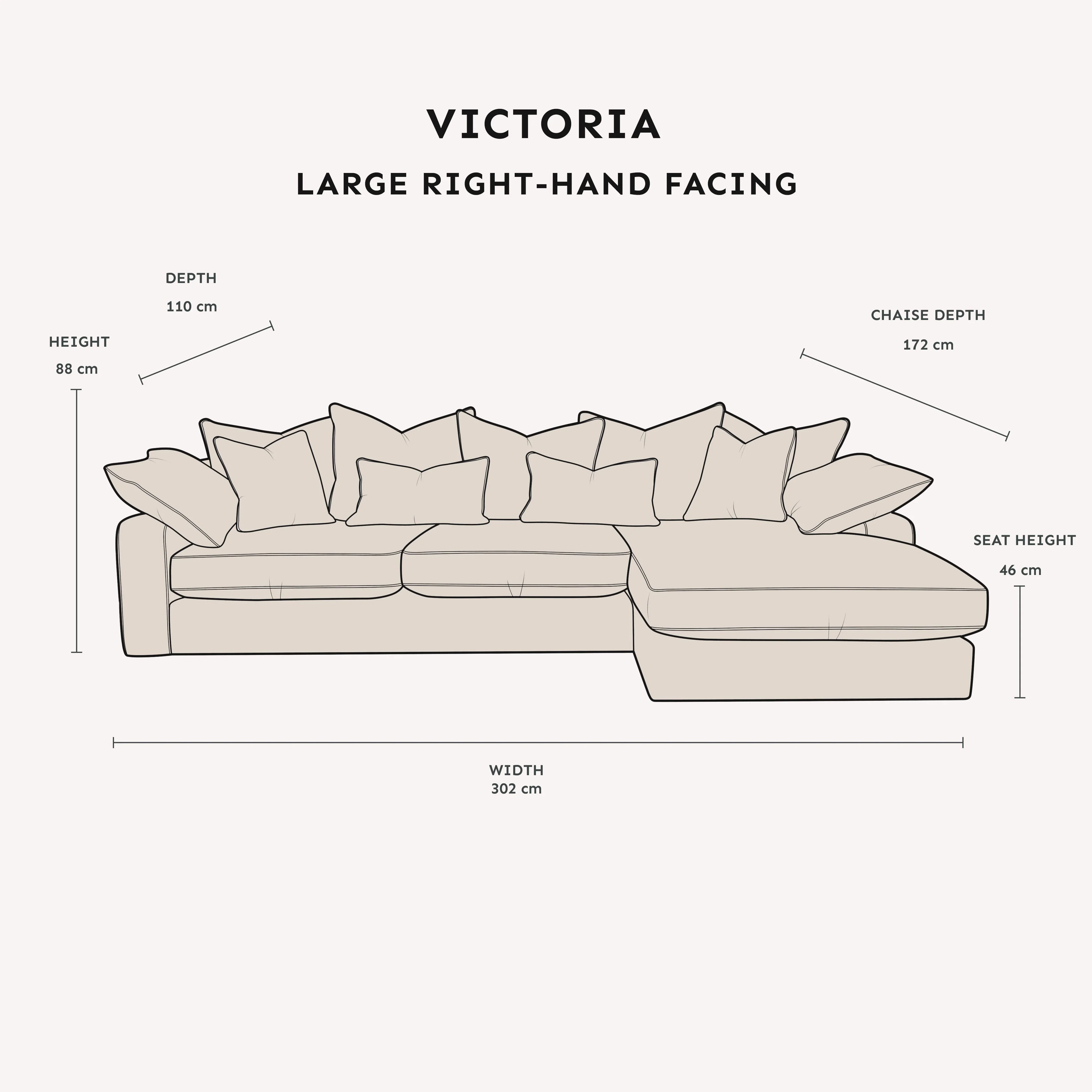 Victoria Cream Velvet Pillow Back Sofa Range - Image 19
