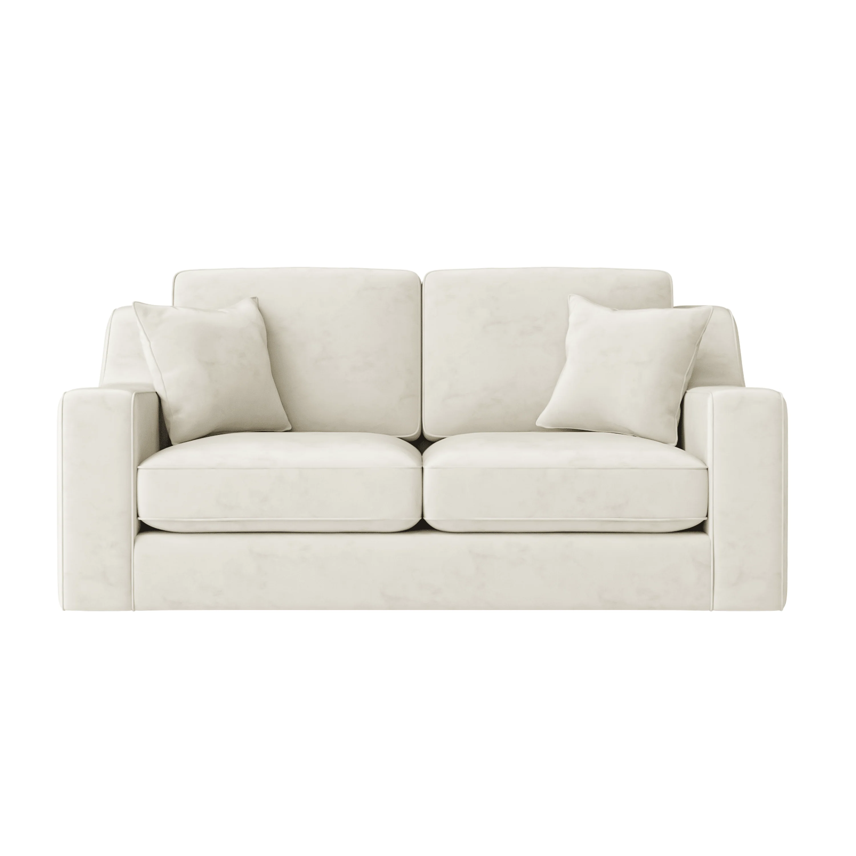 Victoria Cream Velvet 3 Seater Sofa - Image 2