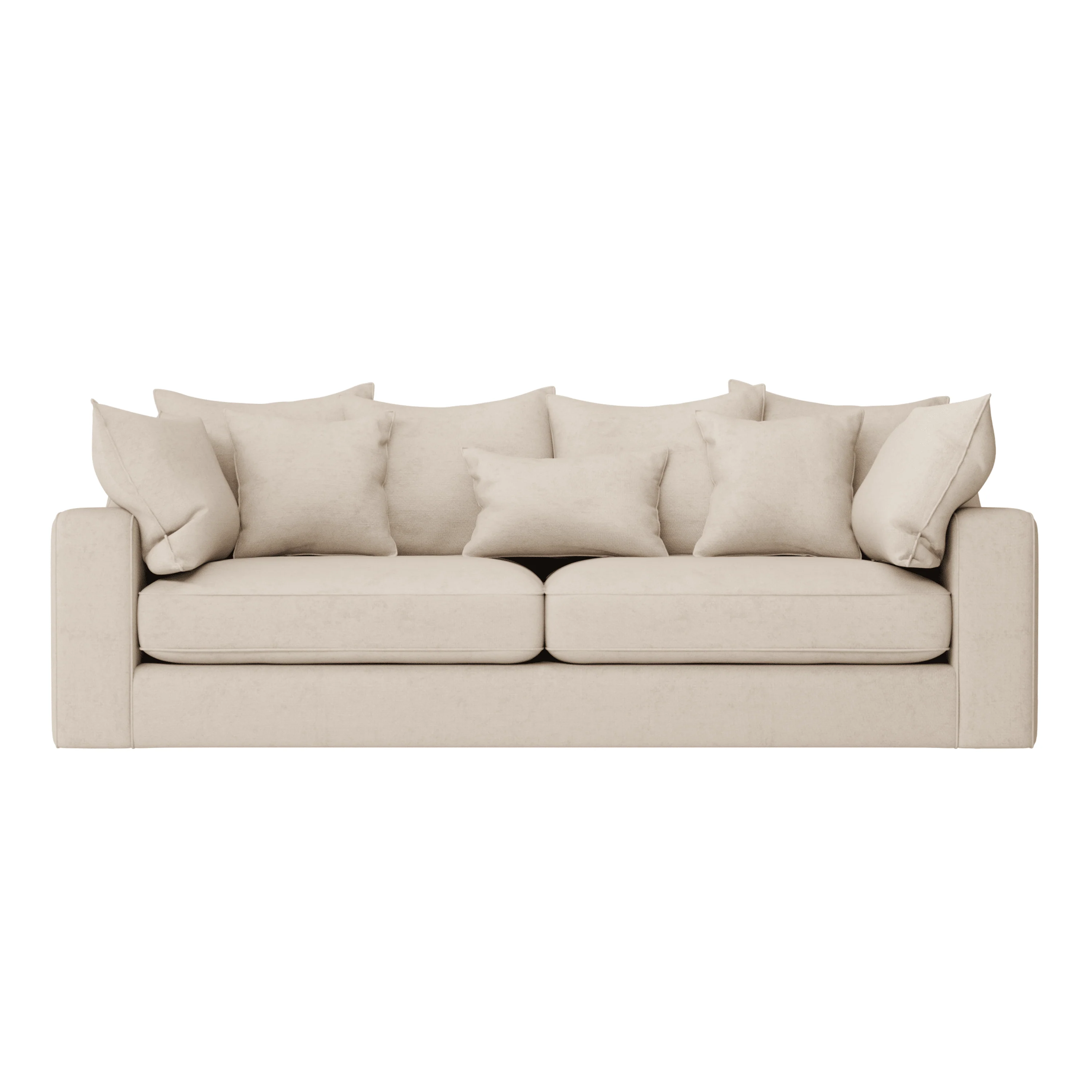 Victoria Luxury Beige Textured Sofa Range - Image 12