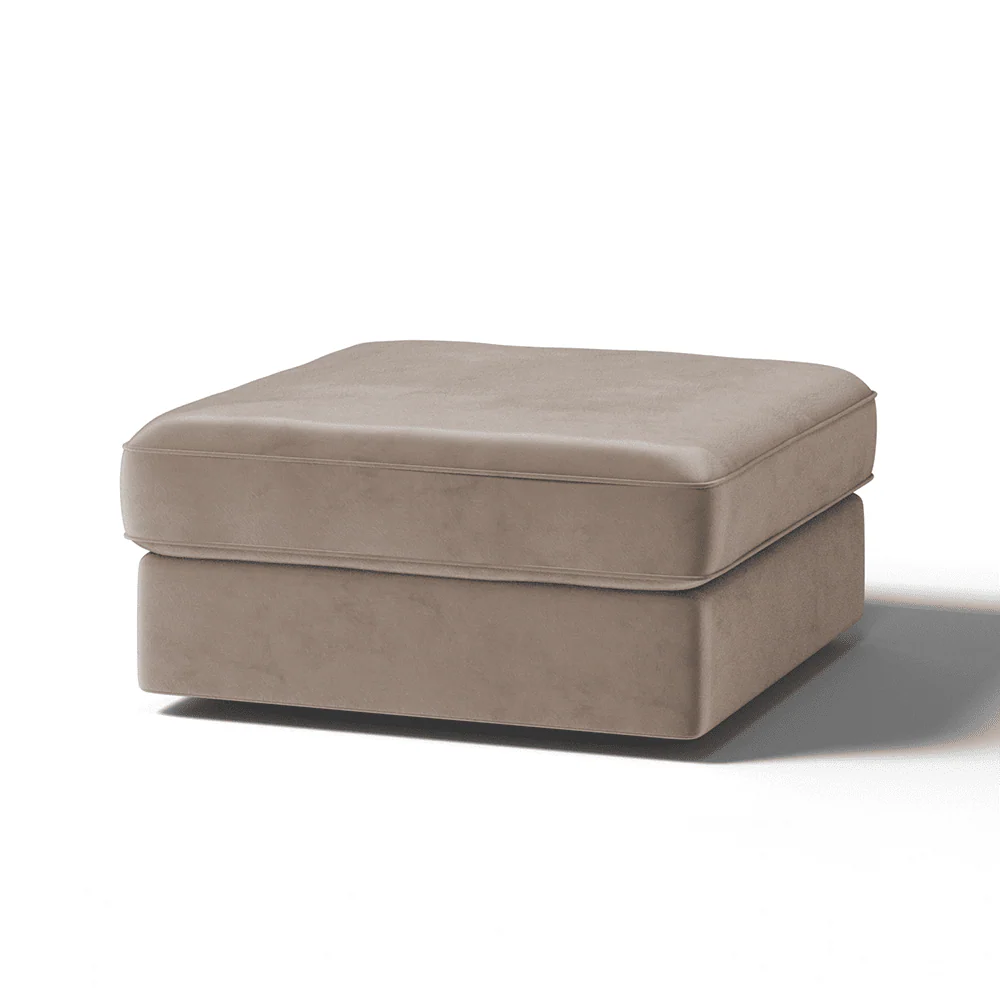 Victoria Mink Velvet Footstool - Image 2