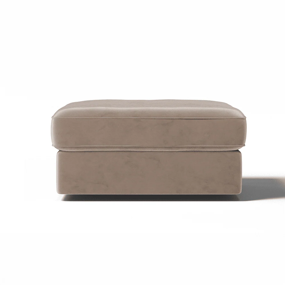 Victoria Mink Velvet Footstool - Image 3