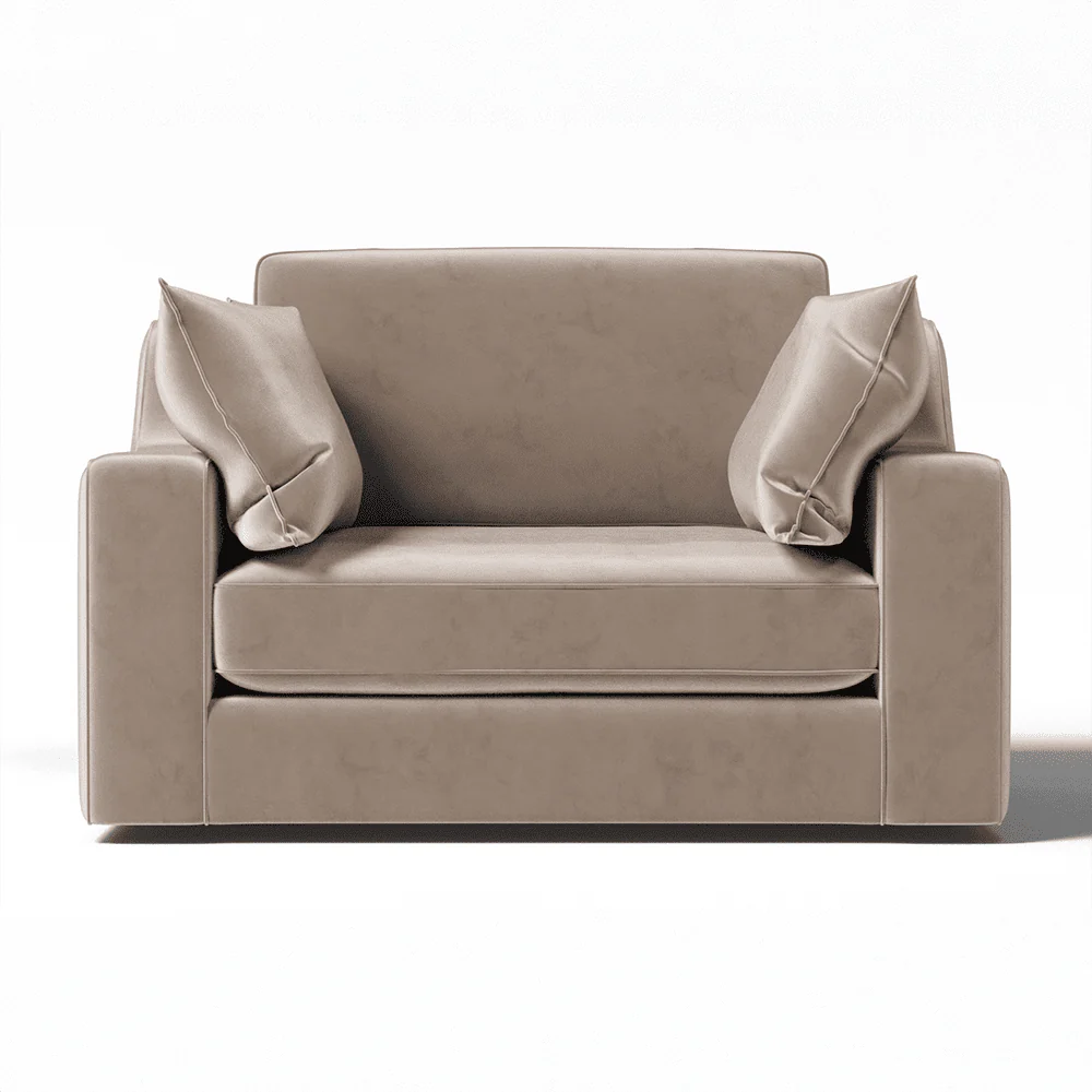 Victoria Mink Velvet Love Seat - Image 2