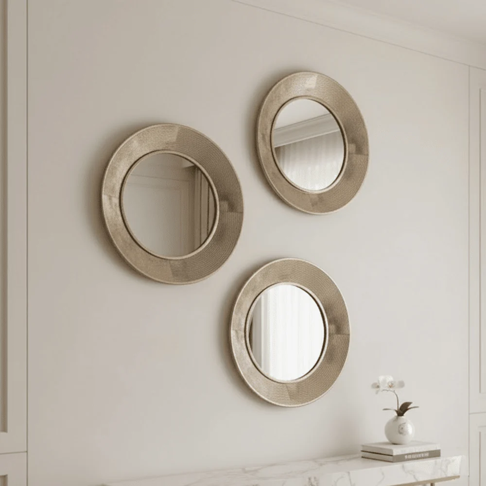 Vienna Gold Wall Mirrors - Set of 3