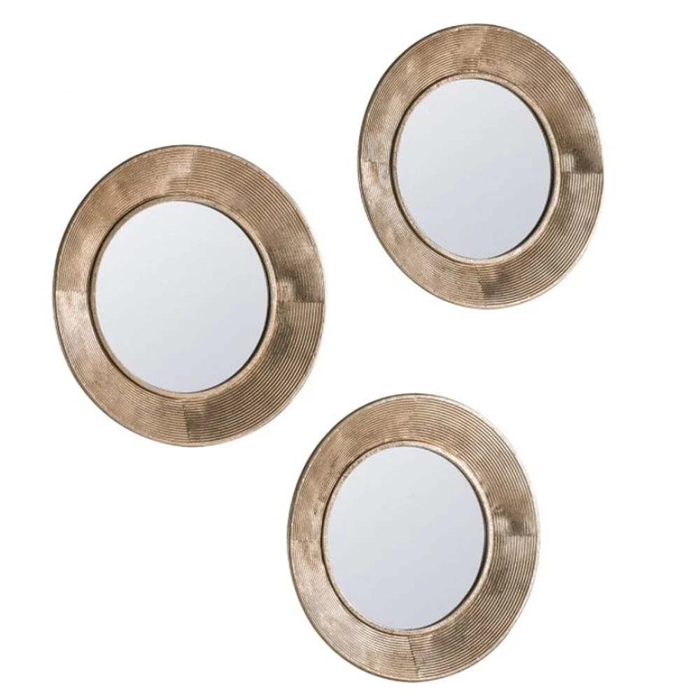 Vienna Gold Wall Mirrors - Set of 3 - Image 2