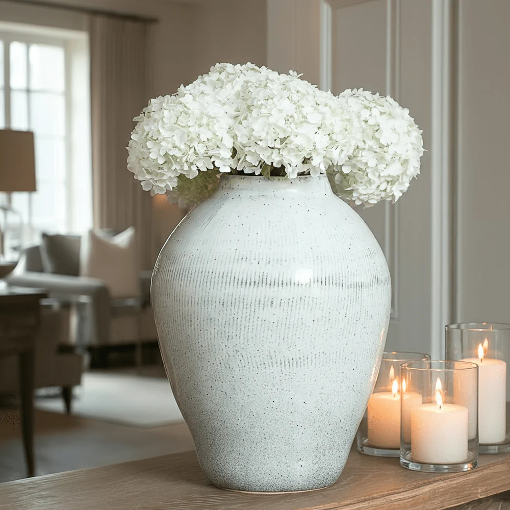 Zaffera Large Grey Glazed Vase