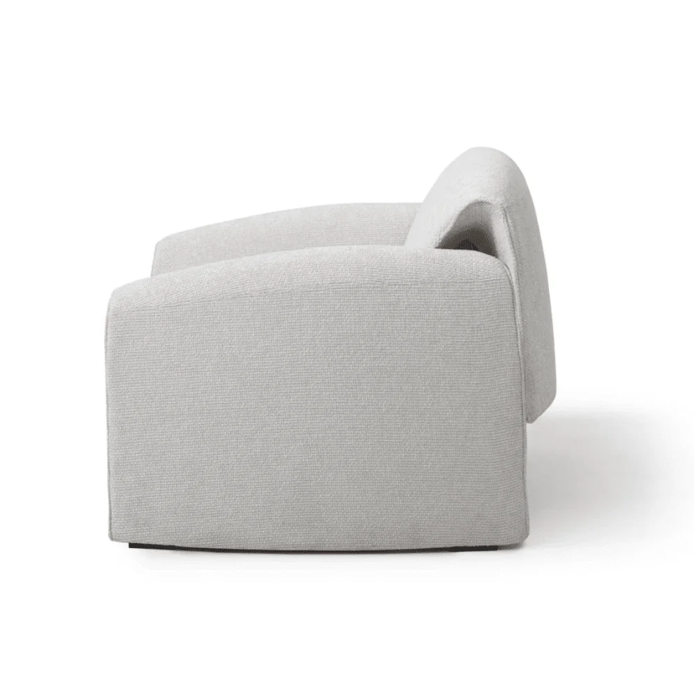Zafira Cream Woven Statement Accent Chair - Image 3