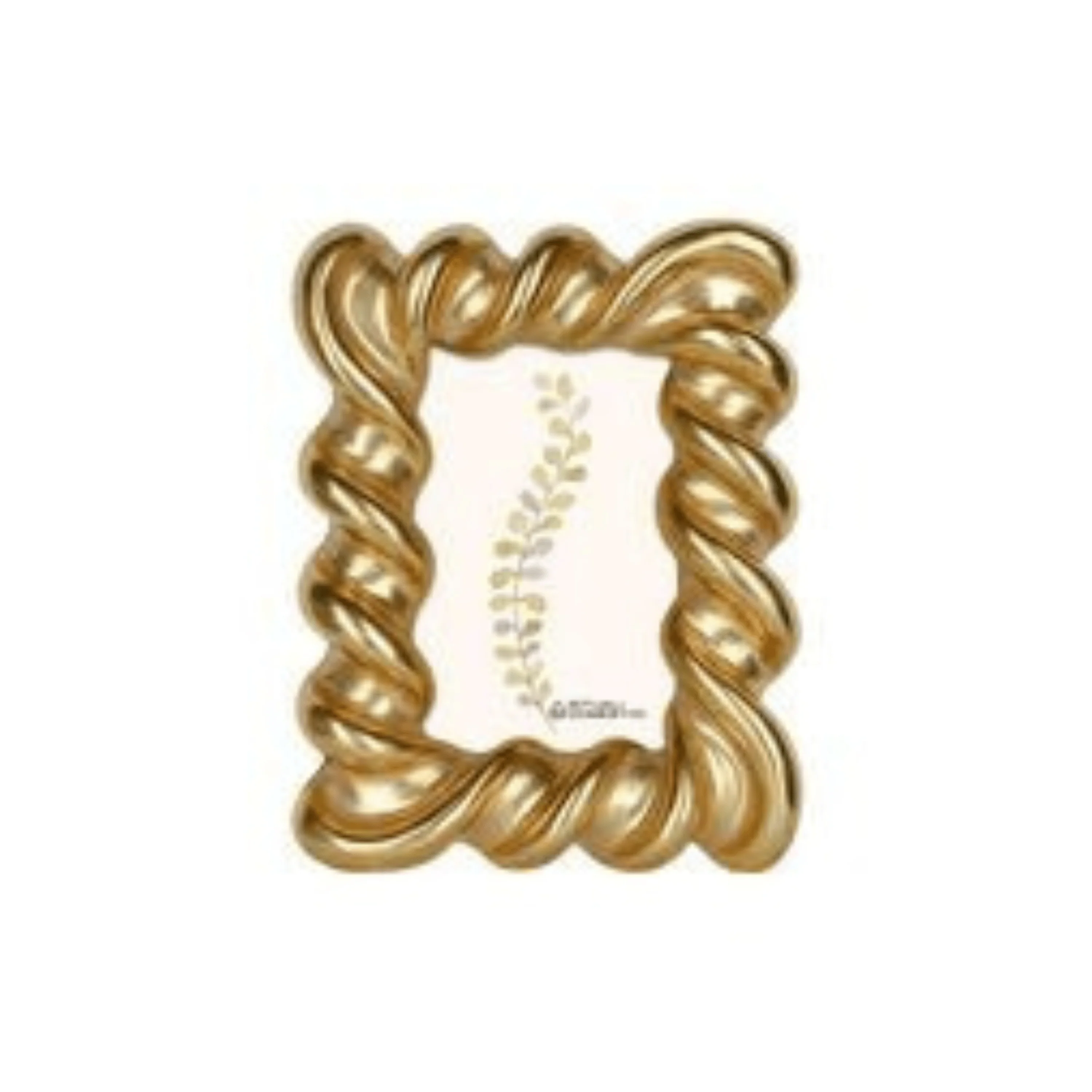 Zahra Gold Twisted Statement Photo Frame - Image 2