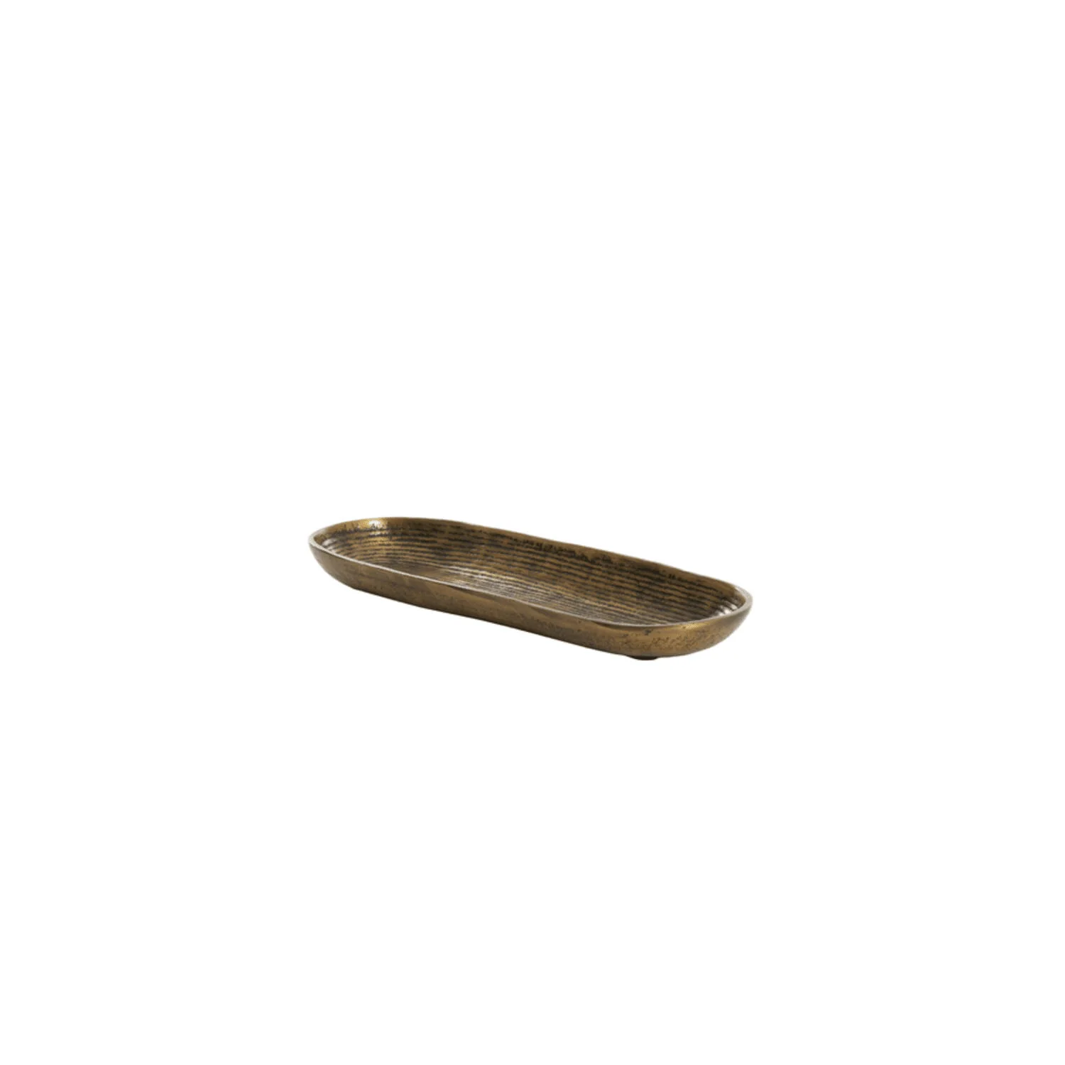 Zari Large Antique Bronze Decorative Metal Dish - Image 2