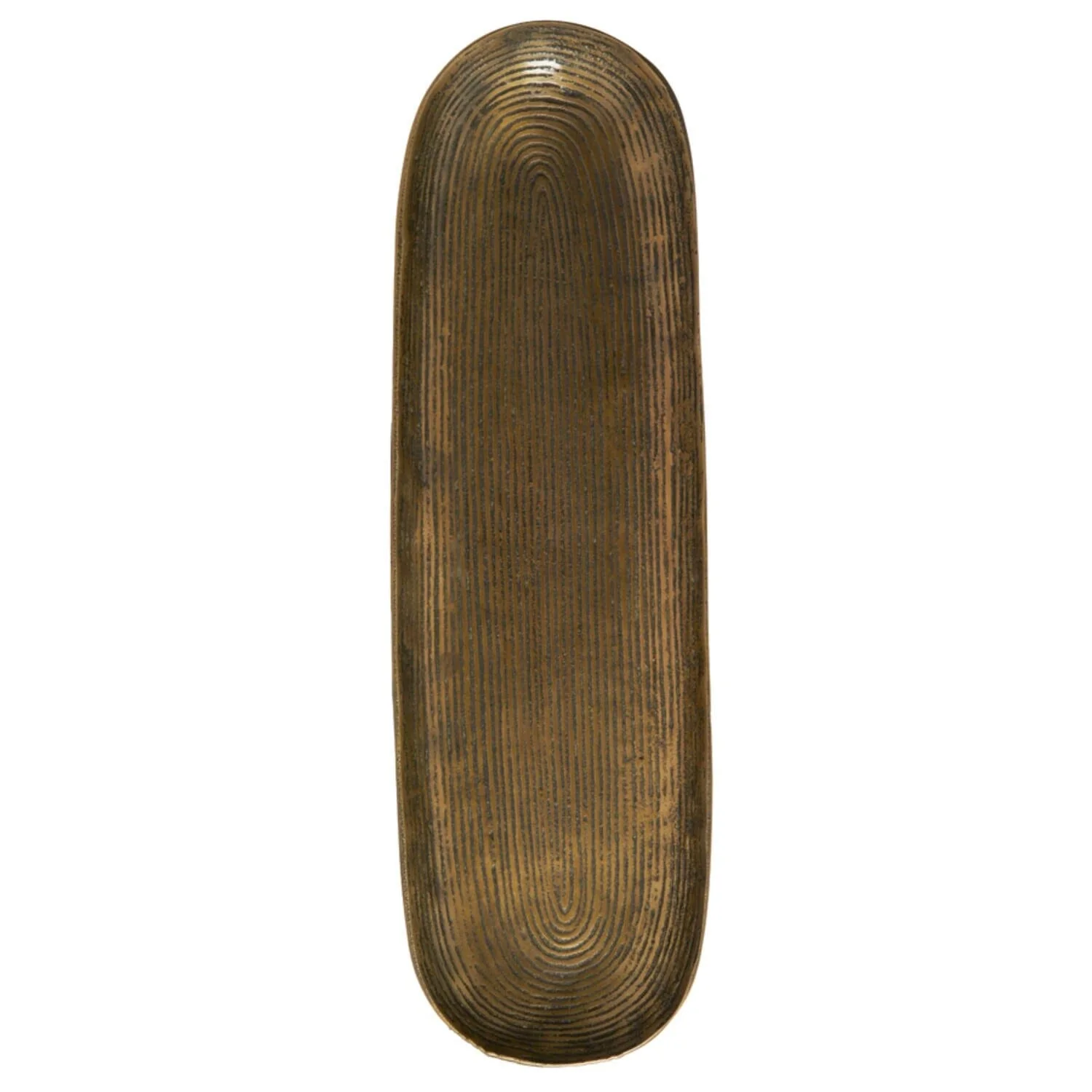 Zari XL Antique Bronze Decorative Metal Dish - Image 4