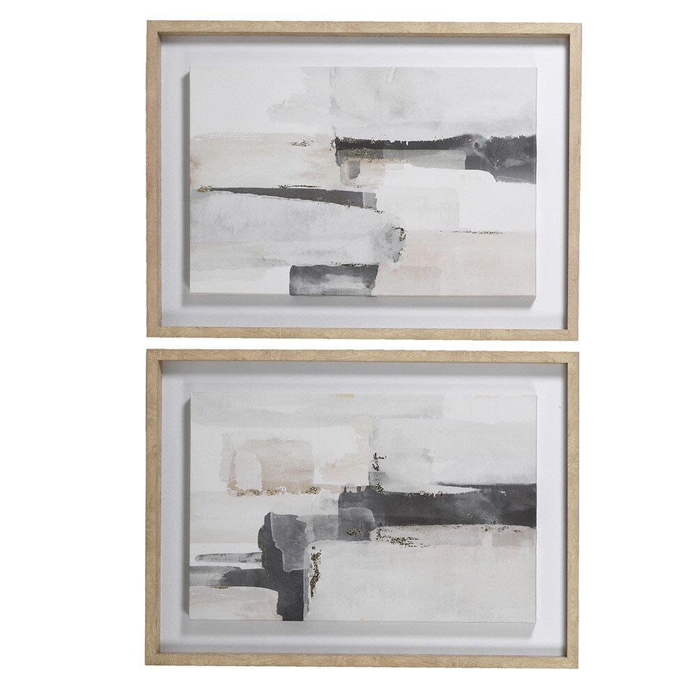 Zayden Abstract Neutral Brush Stroke Wall Art - Set of 2 - Image 4