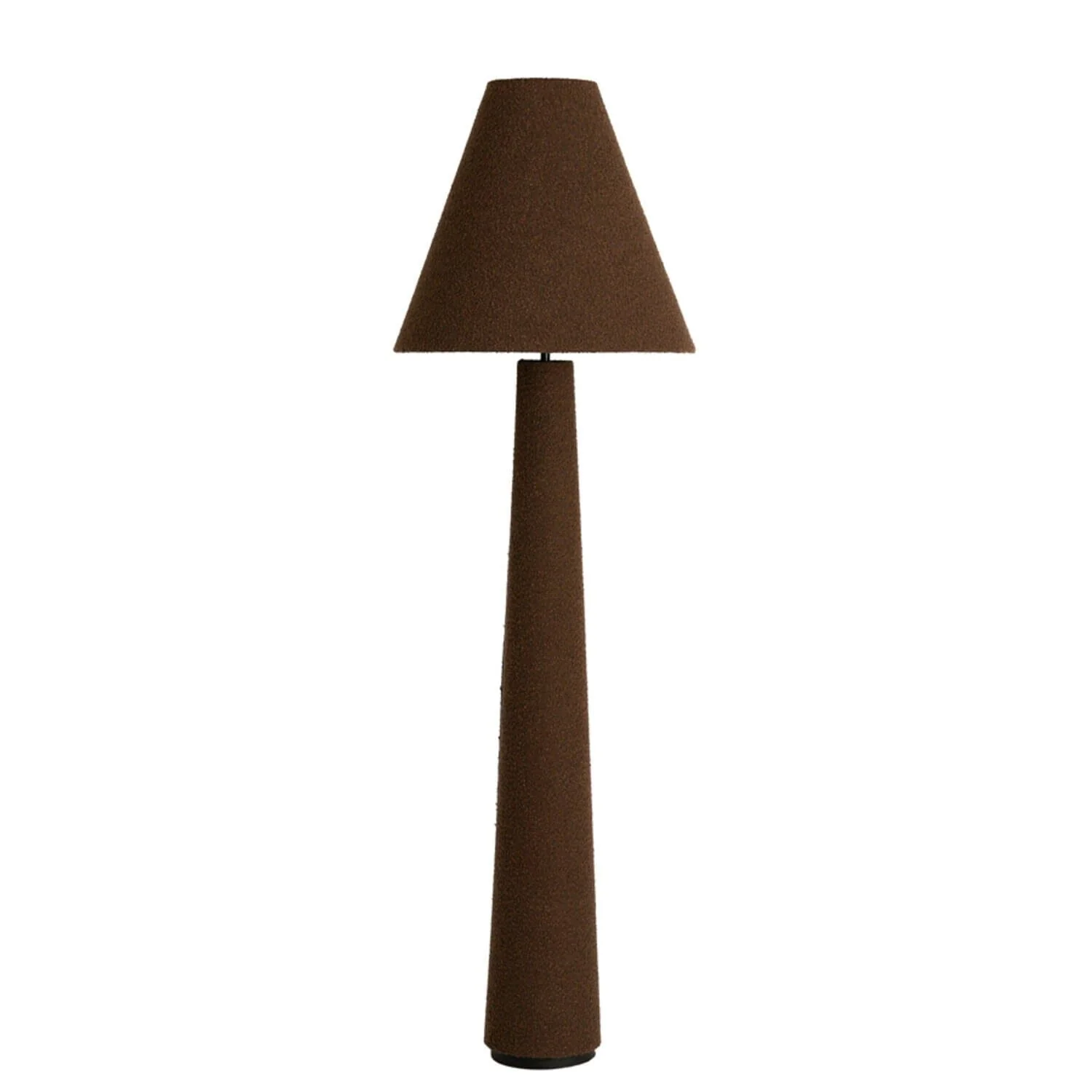 Zaylee Luxury Brown Boucle Floor Lamp - Image 2