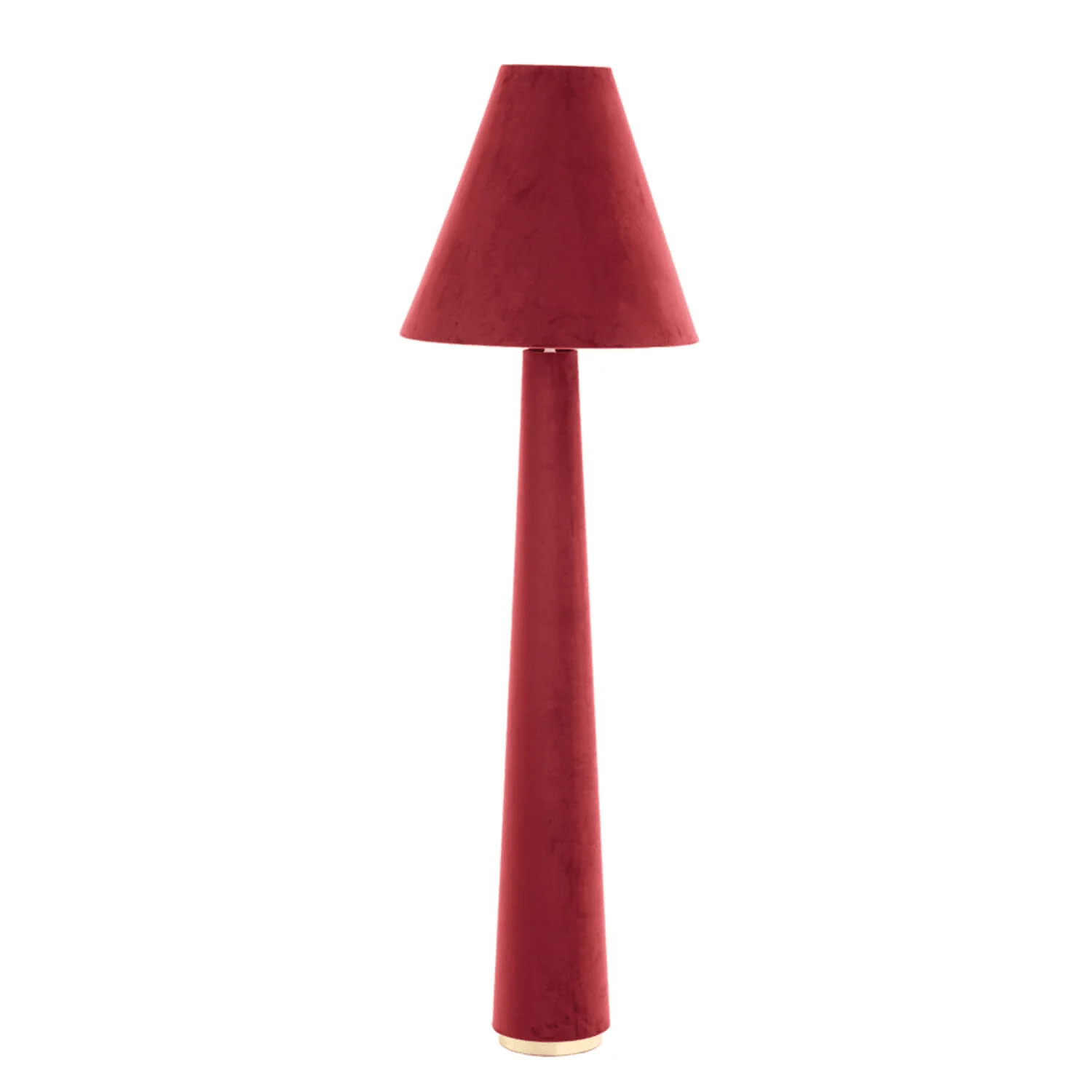 Zaylee Luxury Burgundy Velvet Floor Lamp - Image 2