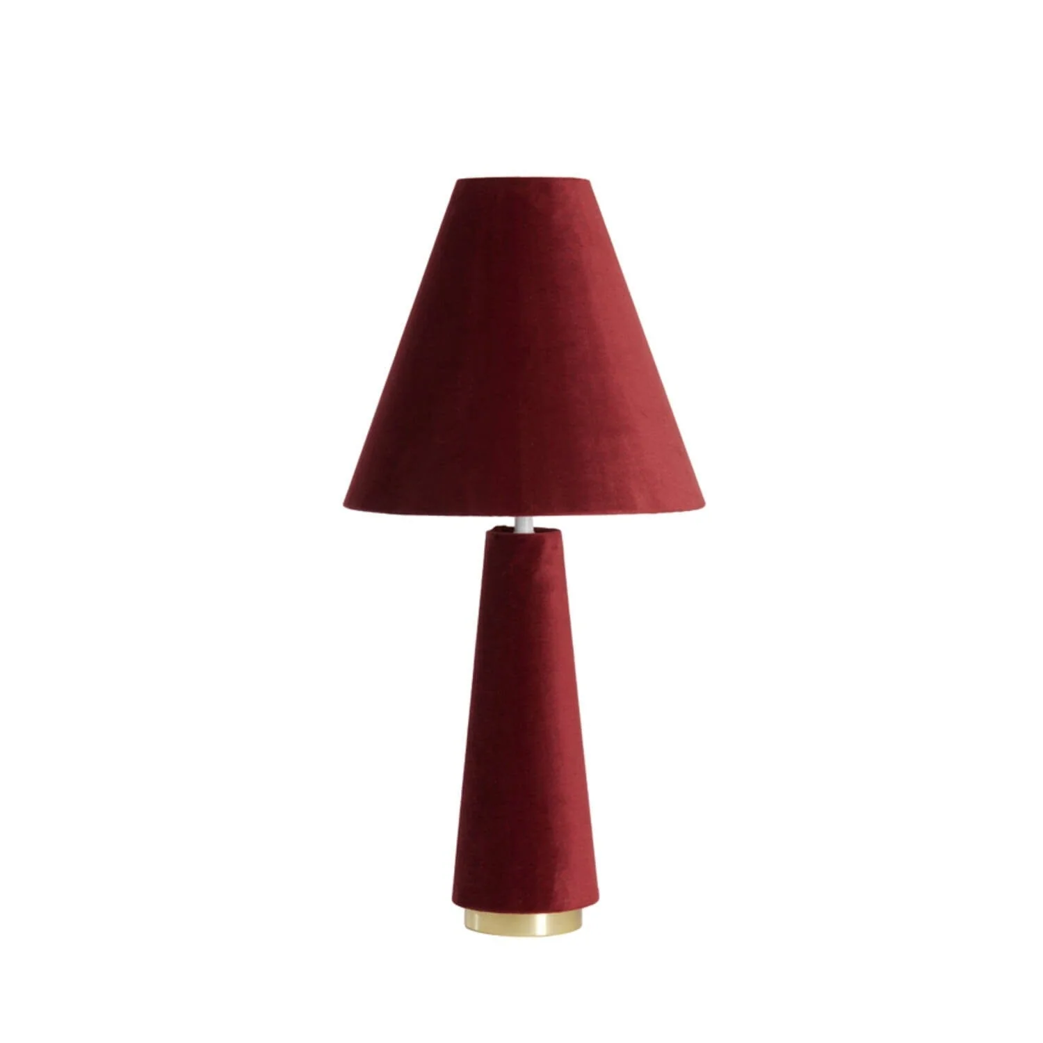 Zaylee Luxury Burgundy Velvet Table Lamp - Image 2