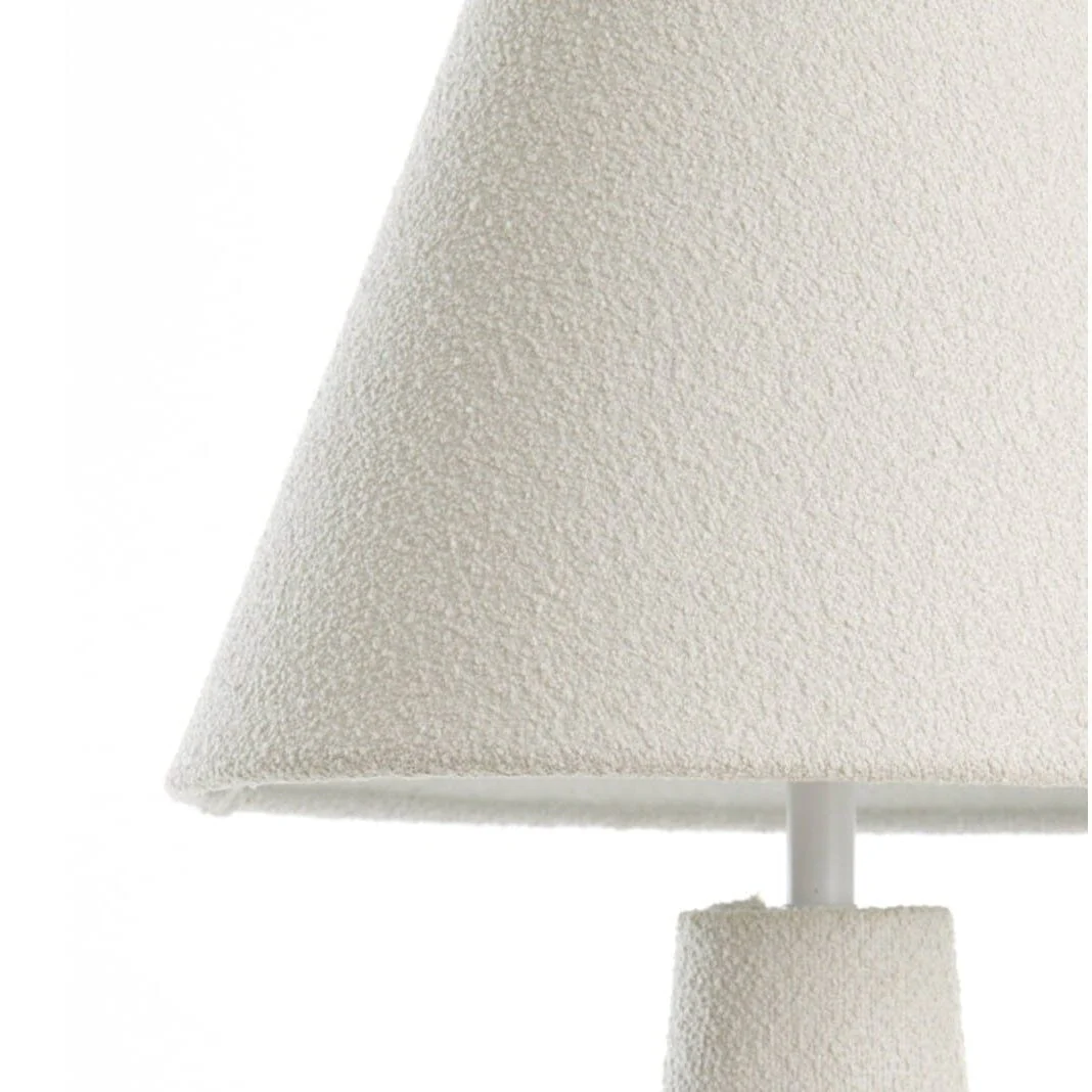 Zaylee Luxury Cream Boucle Table Lamp - Image 4