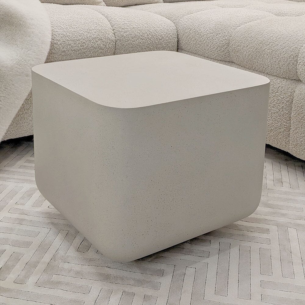 Zaylee Putty Concrete Effect Side Table - Image 3