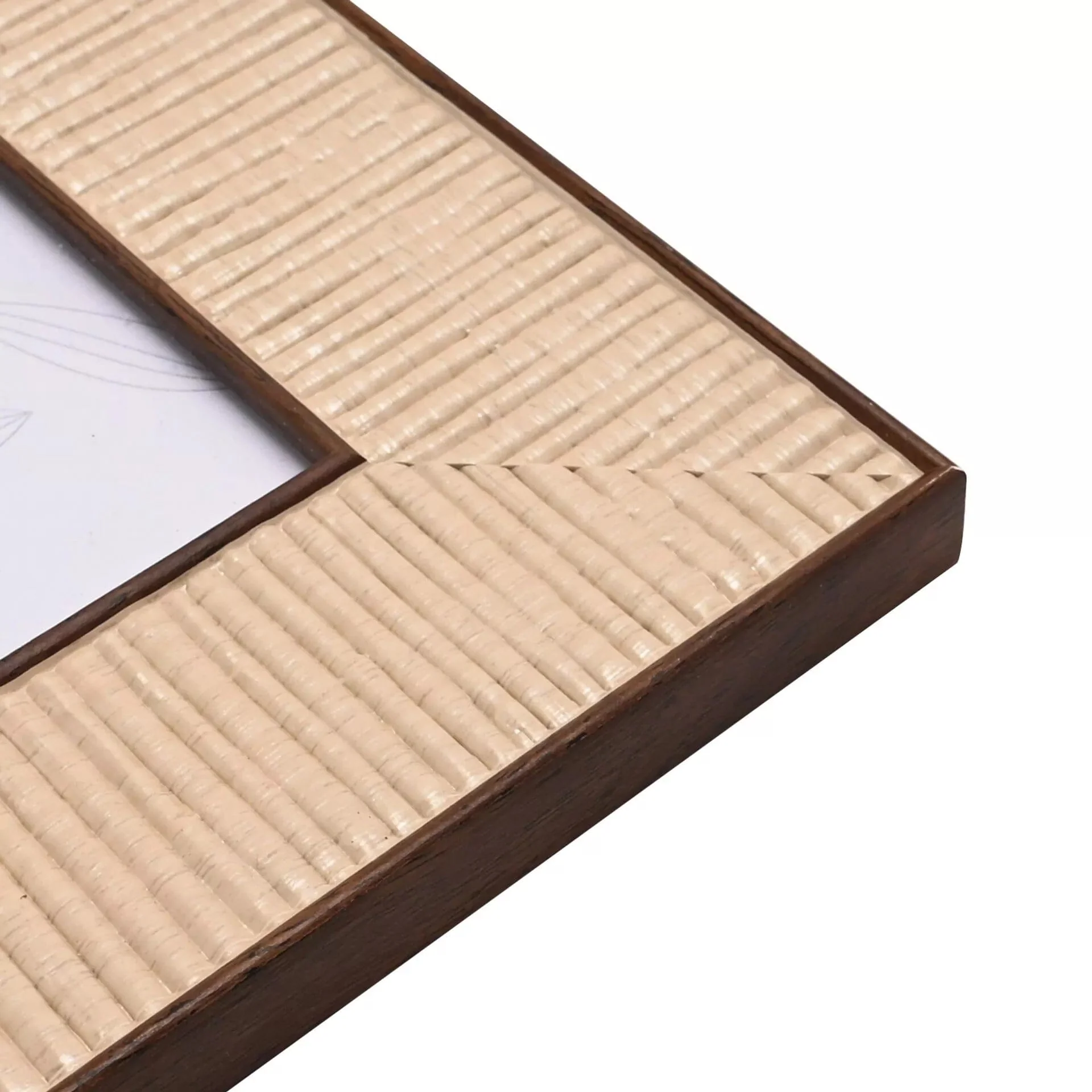 Zelda Rattan Effect Natural Photo Frame - 4x6" - Image 3