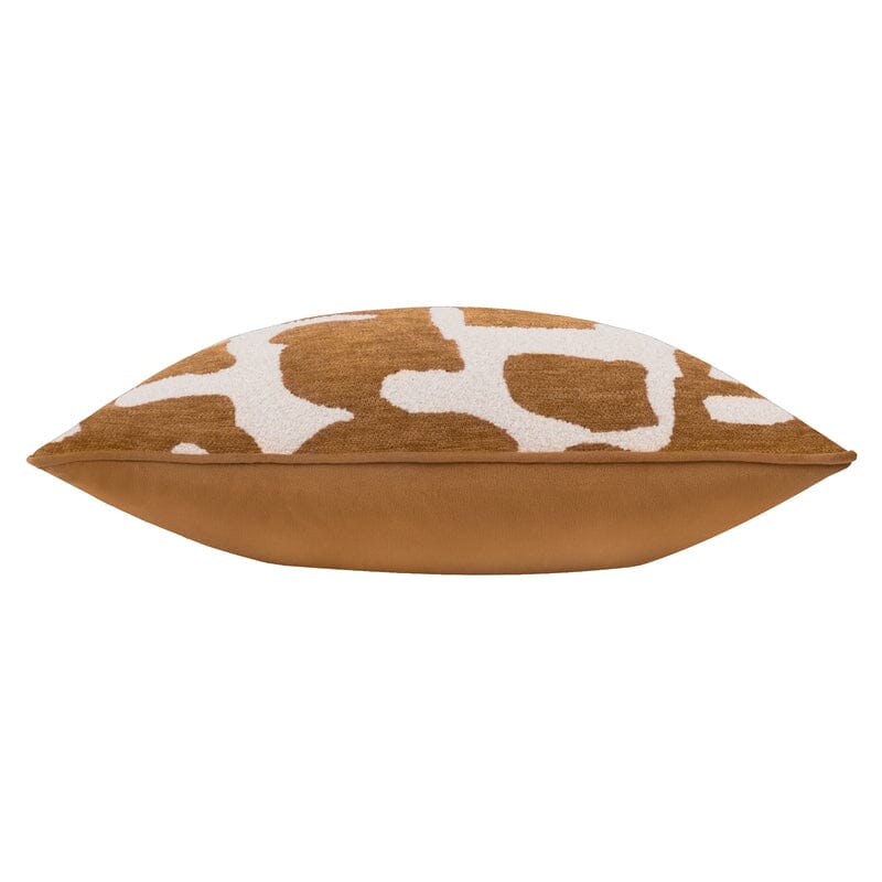 Zella Rust & Cream Jacquard Boucle Cushion - 50x50cm - Image 5