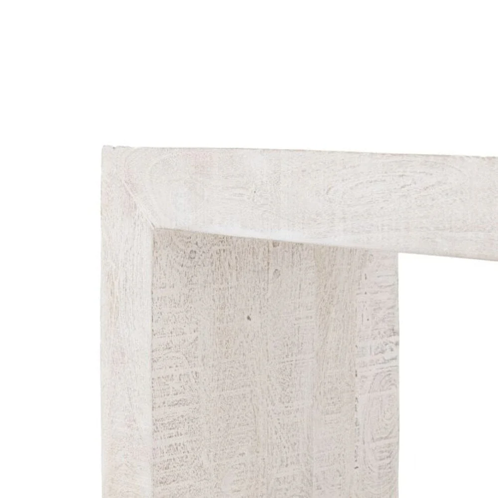 Zenica Luxury Whitewash Large Dining Bench - Image 3