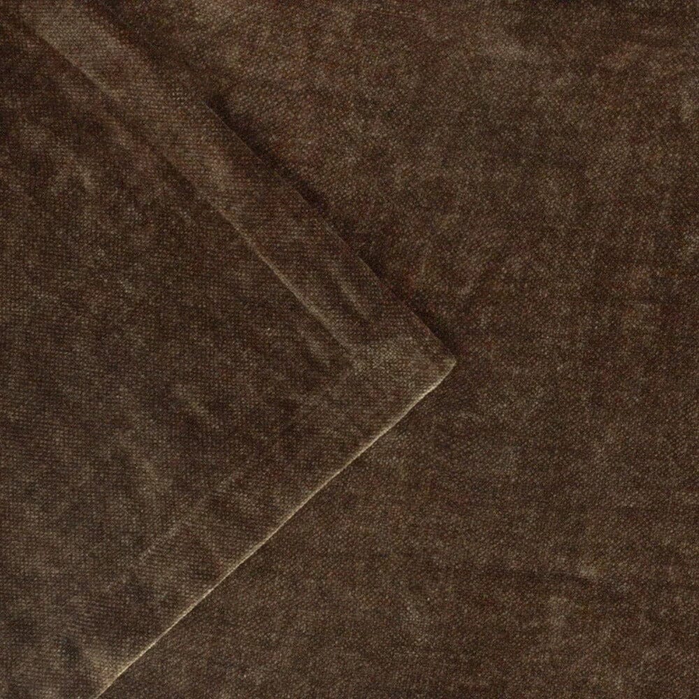 Zephyr Chocolate Brown Heavy Chenille Velvet Throw - Image 3