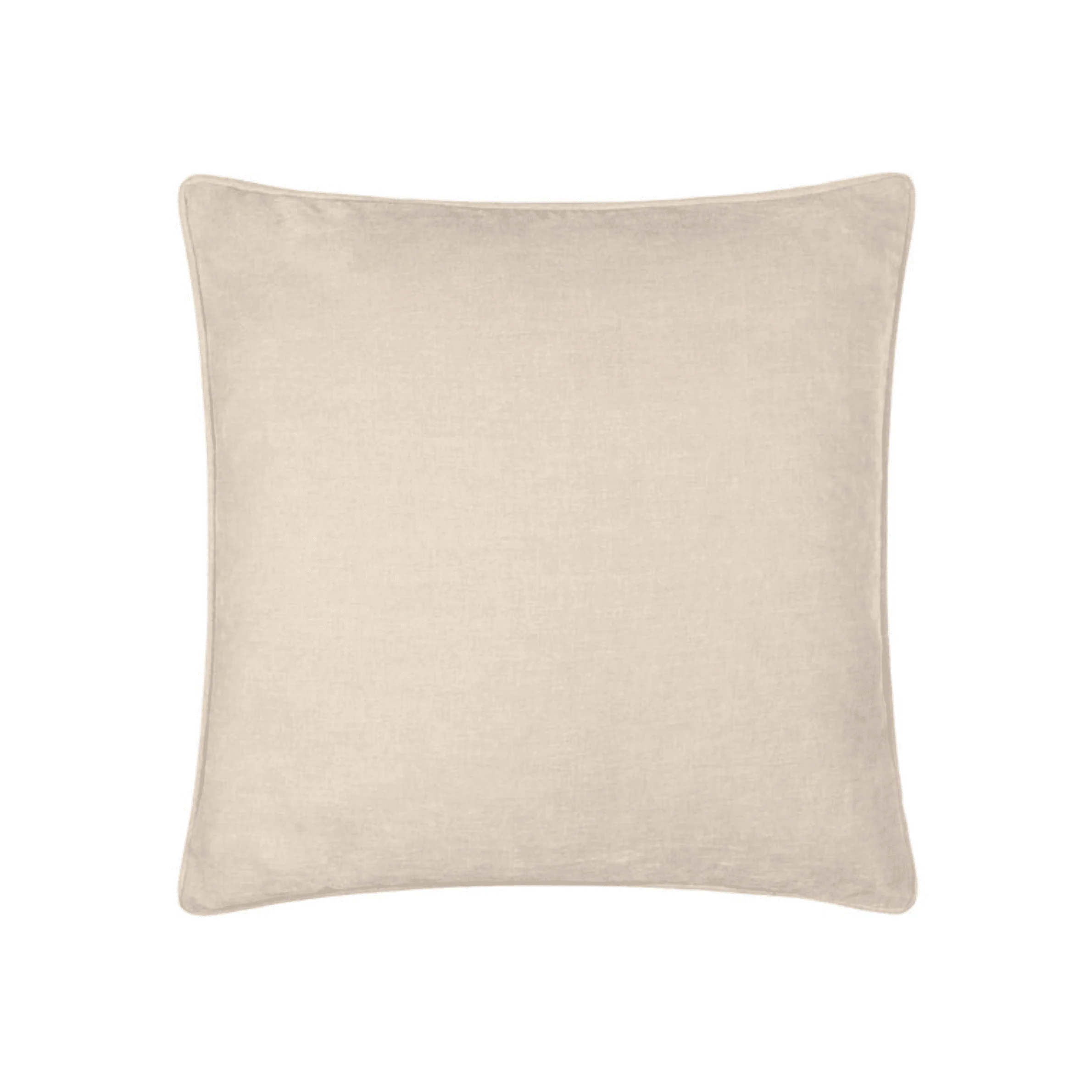 Zephyr Cream Heavy Chenille Velvet Cushion- 50x50cm - Image 2