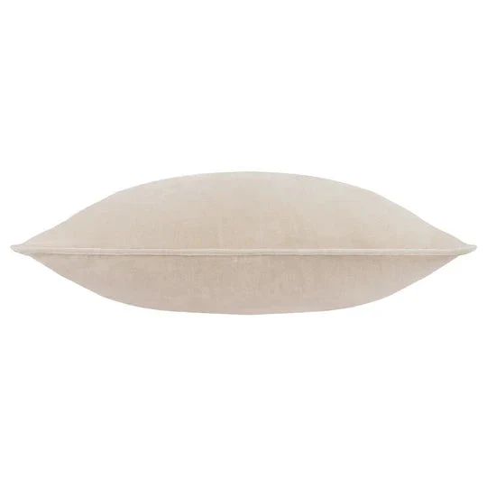 Zephyr Cream Heavy Chenille Velvet Cushion- 50x50cm - Image 3