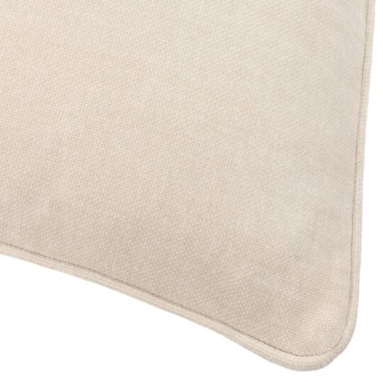 Zephyr Cream Heavy Chenille Velvet Cushion- 50x50cm - Image 4