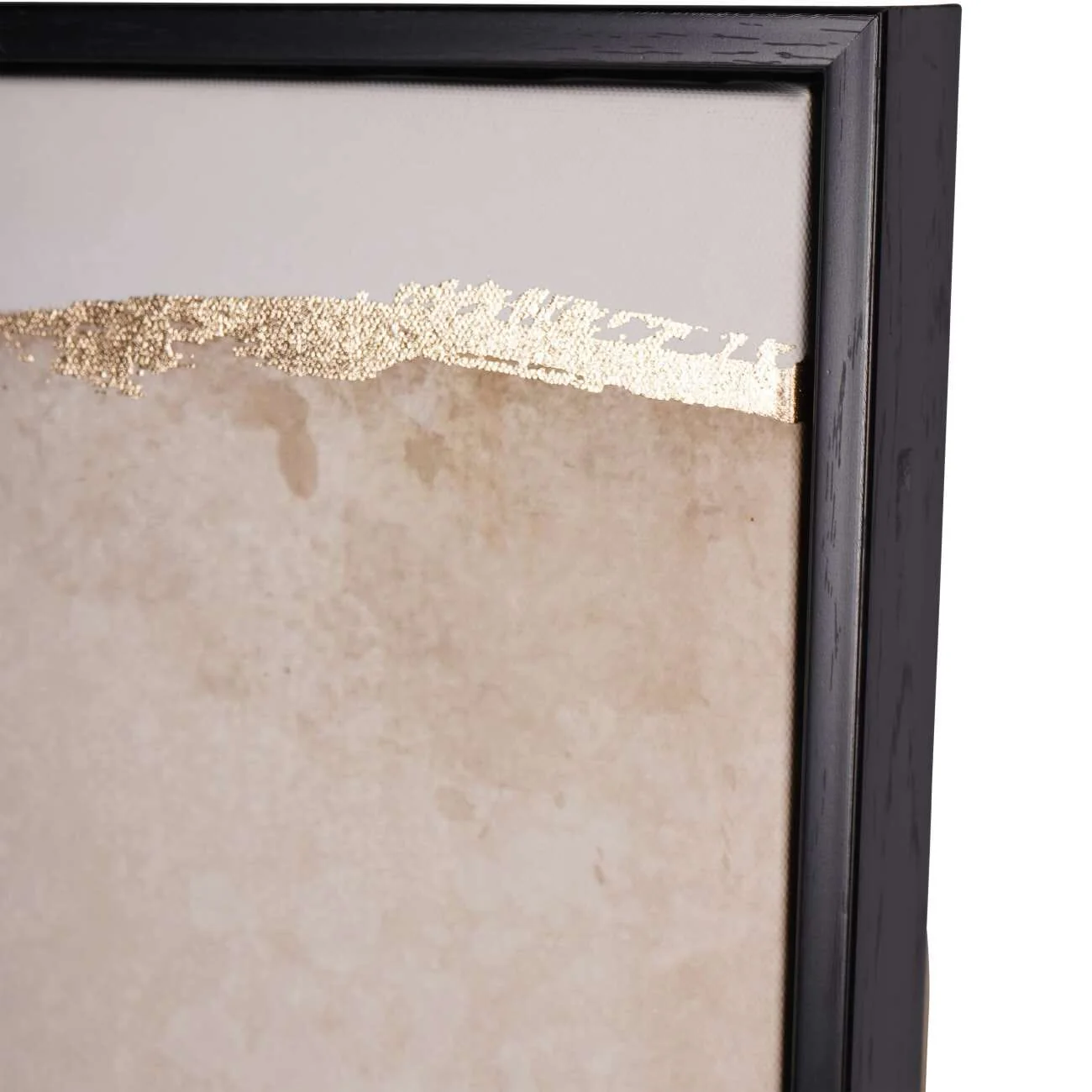 Zola Large Framed Neutral & Black Canvas Wall Art - Image 5