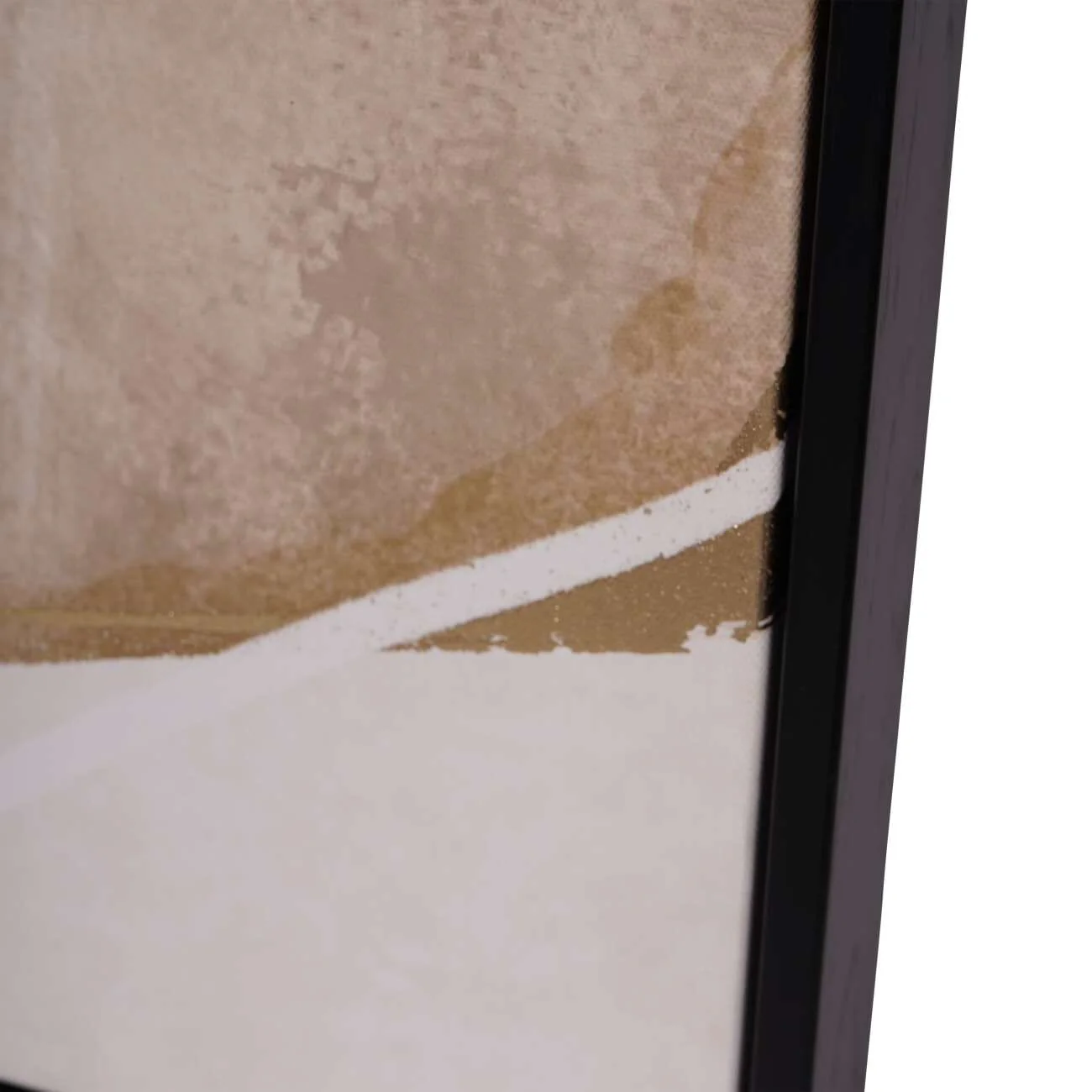 Zola Large Framed Neutral & Black Canvas Wall Art - Image 6
