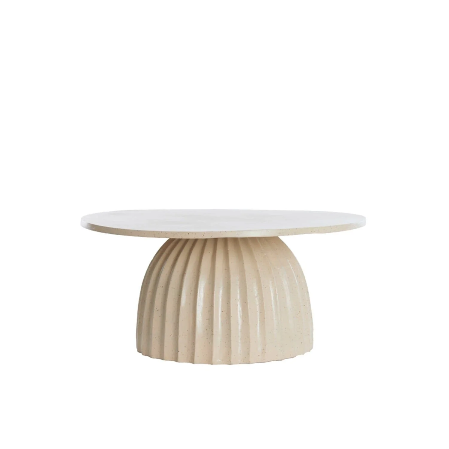 Zuzana Beige Round Coffee Table - Image 2