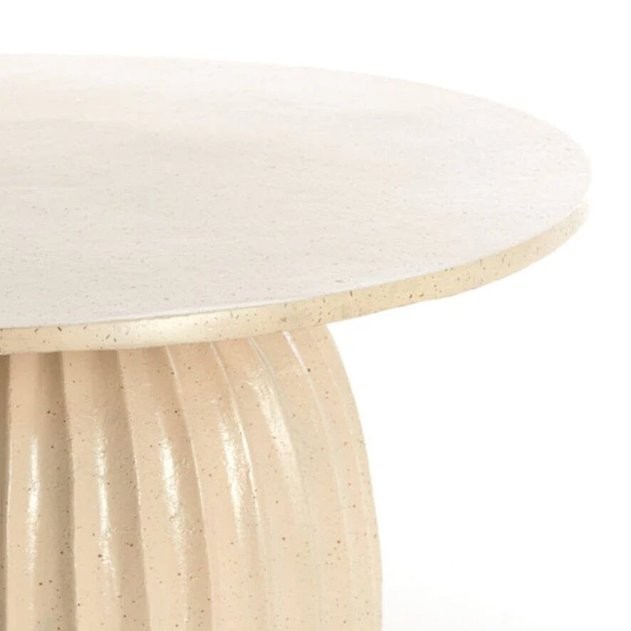 Zuzana Beige Round Coffee Table - Image 3